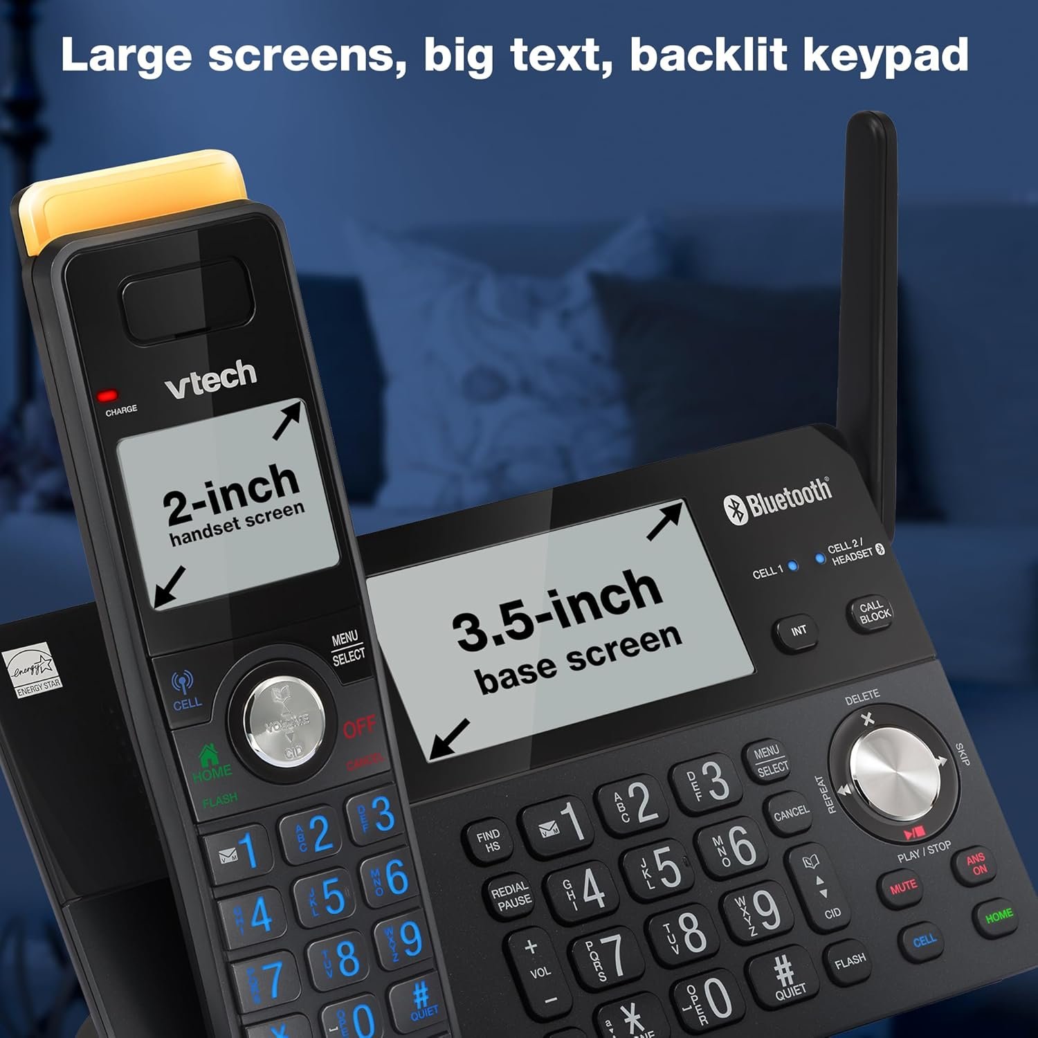 VTech IS8128-51: Ultimate 5-Handset Cordless Phone with Range! - Image 7