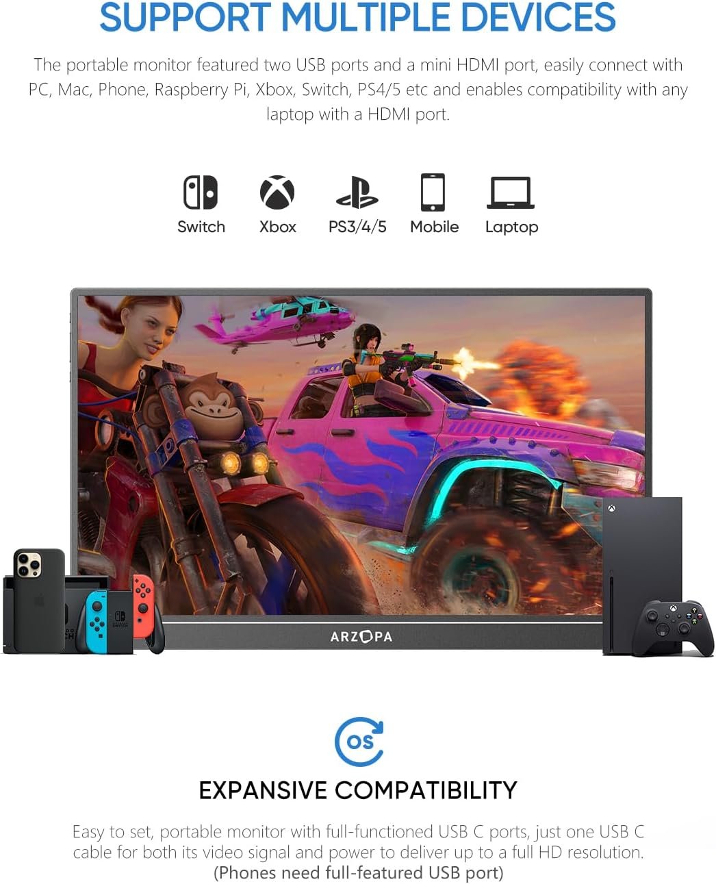 ARZOPA 16.1'' 144Hz Monitor: Ultimate Portable Gaming Upgrade! - Image 8