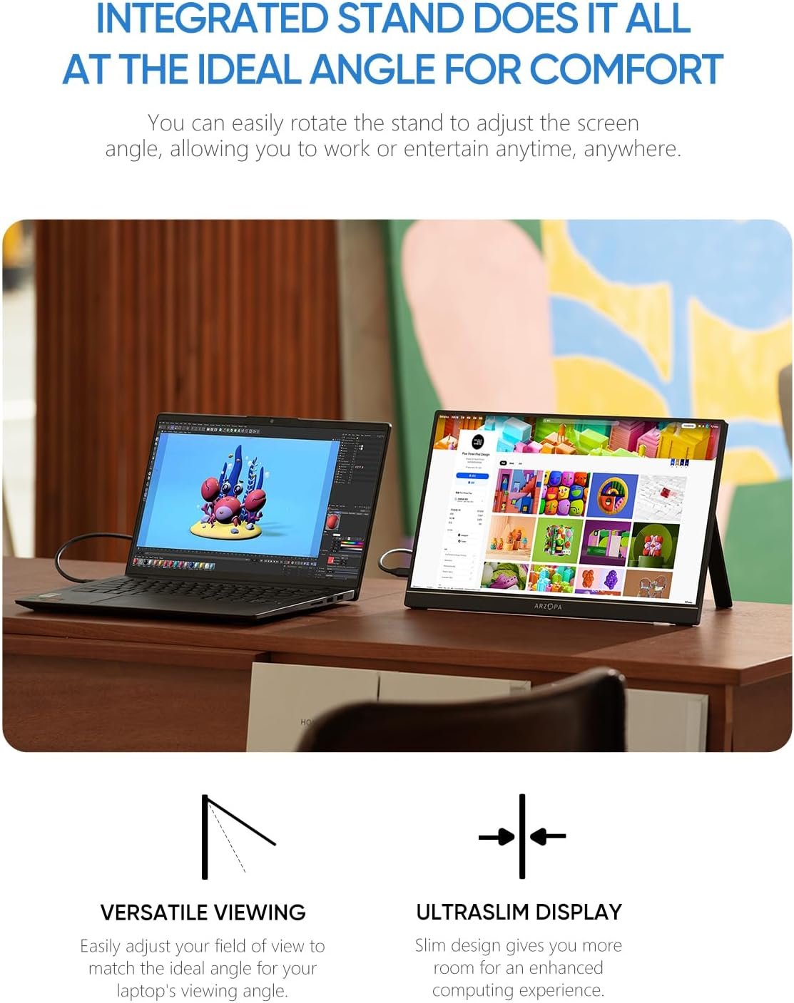 ARZOPA 16.1'' 144Hz Monitor: Ultimate Portable Gaming Upgrade! - Image 9