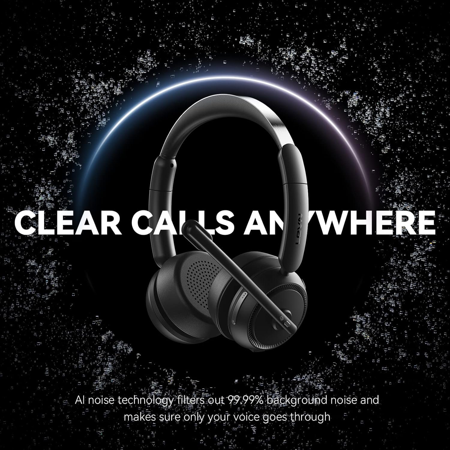 Ultimate Wireless Headset with Mic: Noise Cancelling for Work! - Image 3