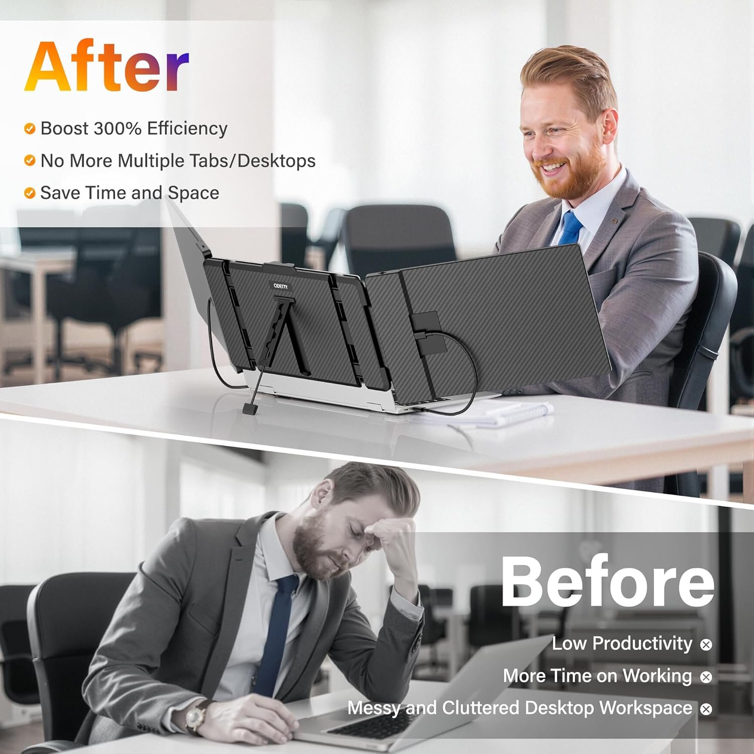 Elevate Your Setup: 14'' FHD Laptop Screen Extender - Image 7