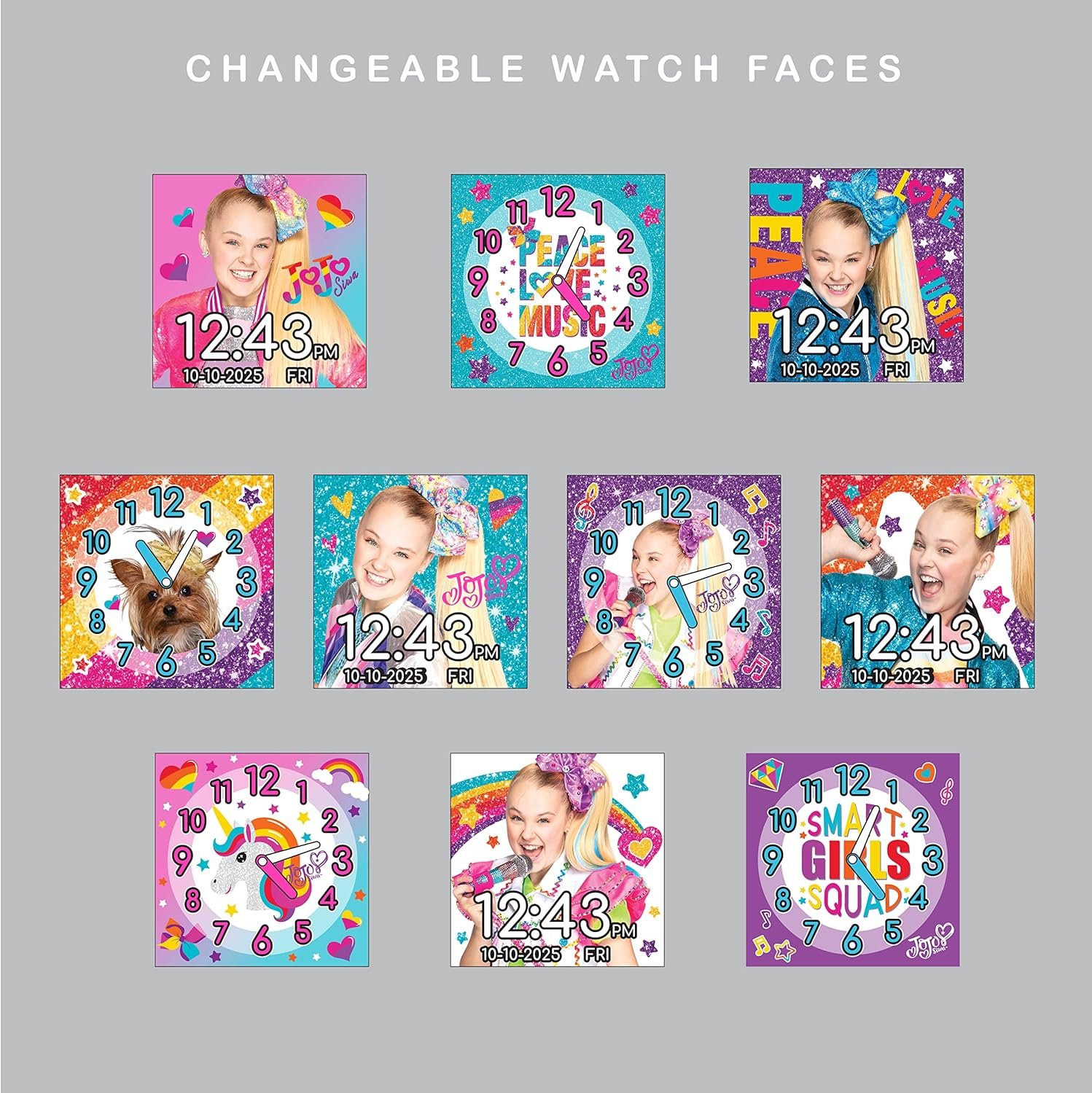 Accutime Kids JoJo Siwa Smart Watch: Fun Learning & Selfies! - Image 4