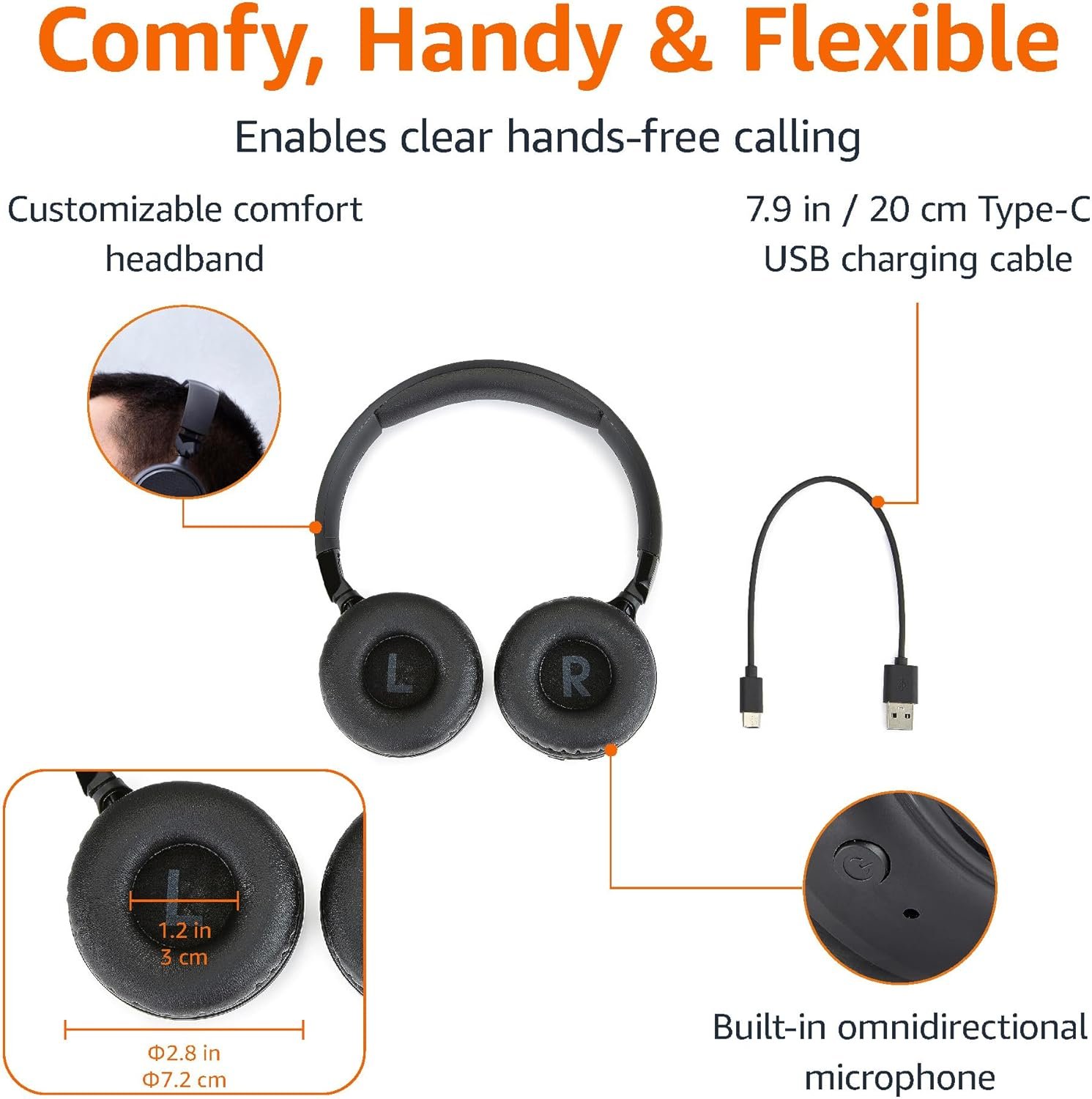 Amazon Basics Wireless Headphones: 35H Playtime & Travel Friendly! - Image 5