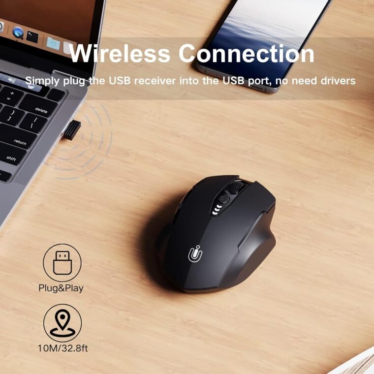 Upgrade Your Game: Ergonomic Wireless Mouse with 4 DPI Levels! - Image 3