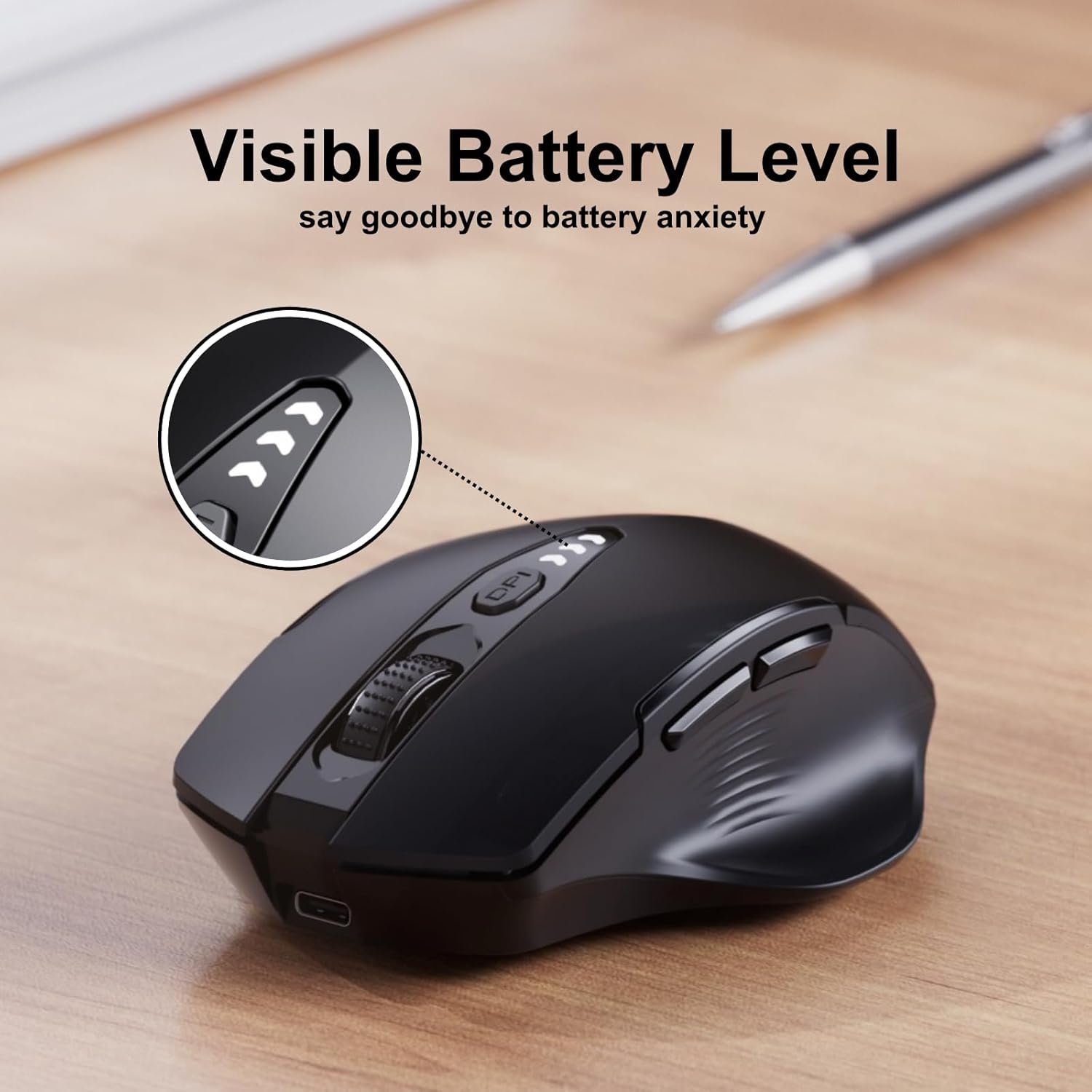 Upgrade Your Game: Ergonomic Wireless Mouse with 4 DPI Levels! - Image 4