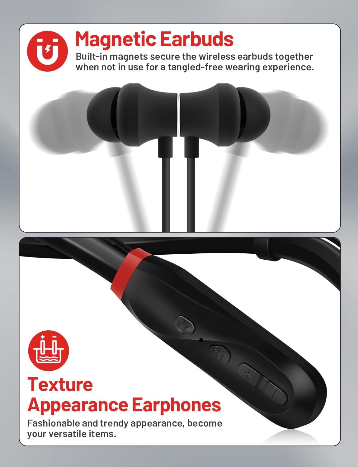200H Neckband Bluetooth Headphones: Perfect for Sports & Work! - Image 9