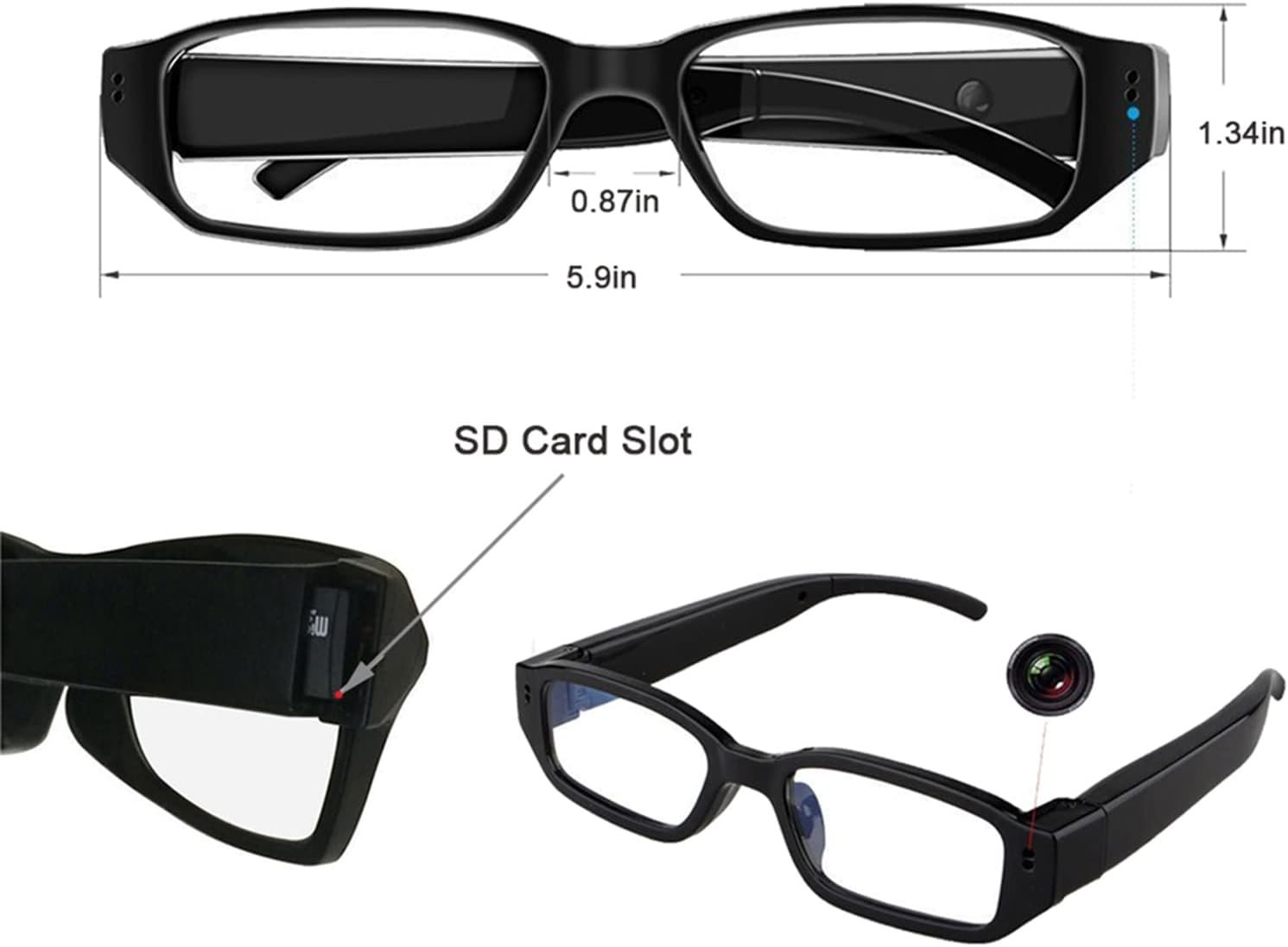 Capture Adventure: HD 1080P Smart Camera Glasses! - Image 6