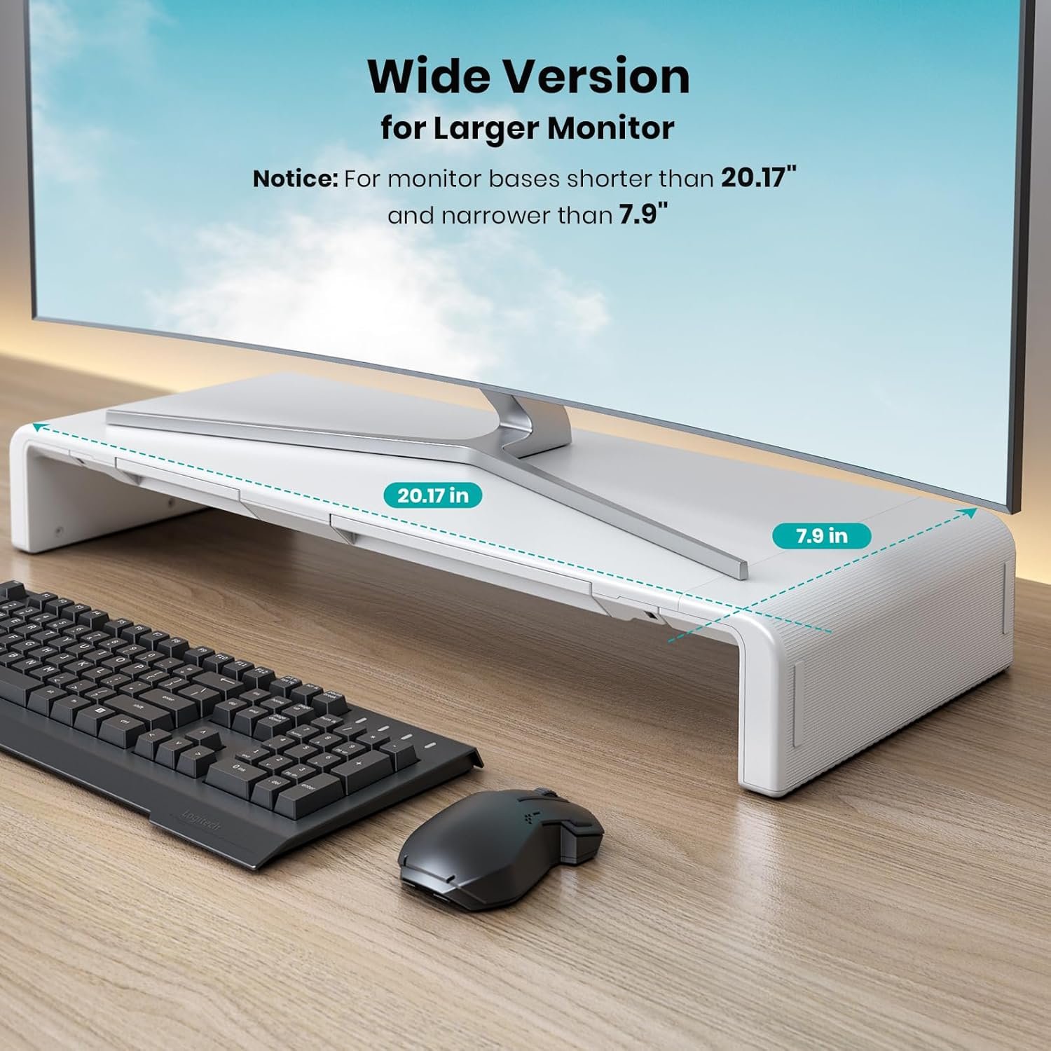 Maximize Space: Klearlook Foldable Monitor Stand Riser - Image 3