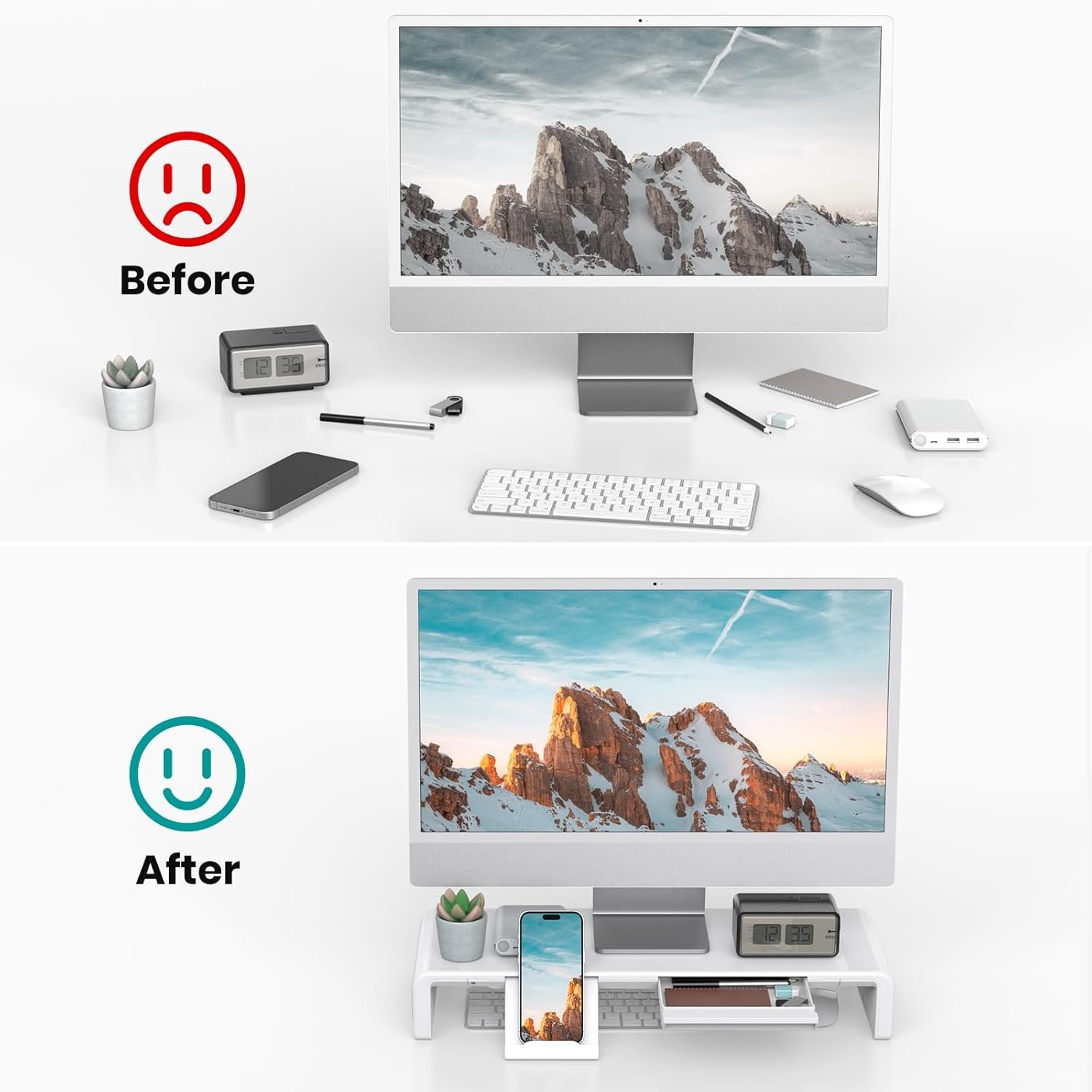 Maximize Space: Klearlook Foldable Monitor Stand Riser - Image 5