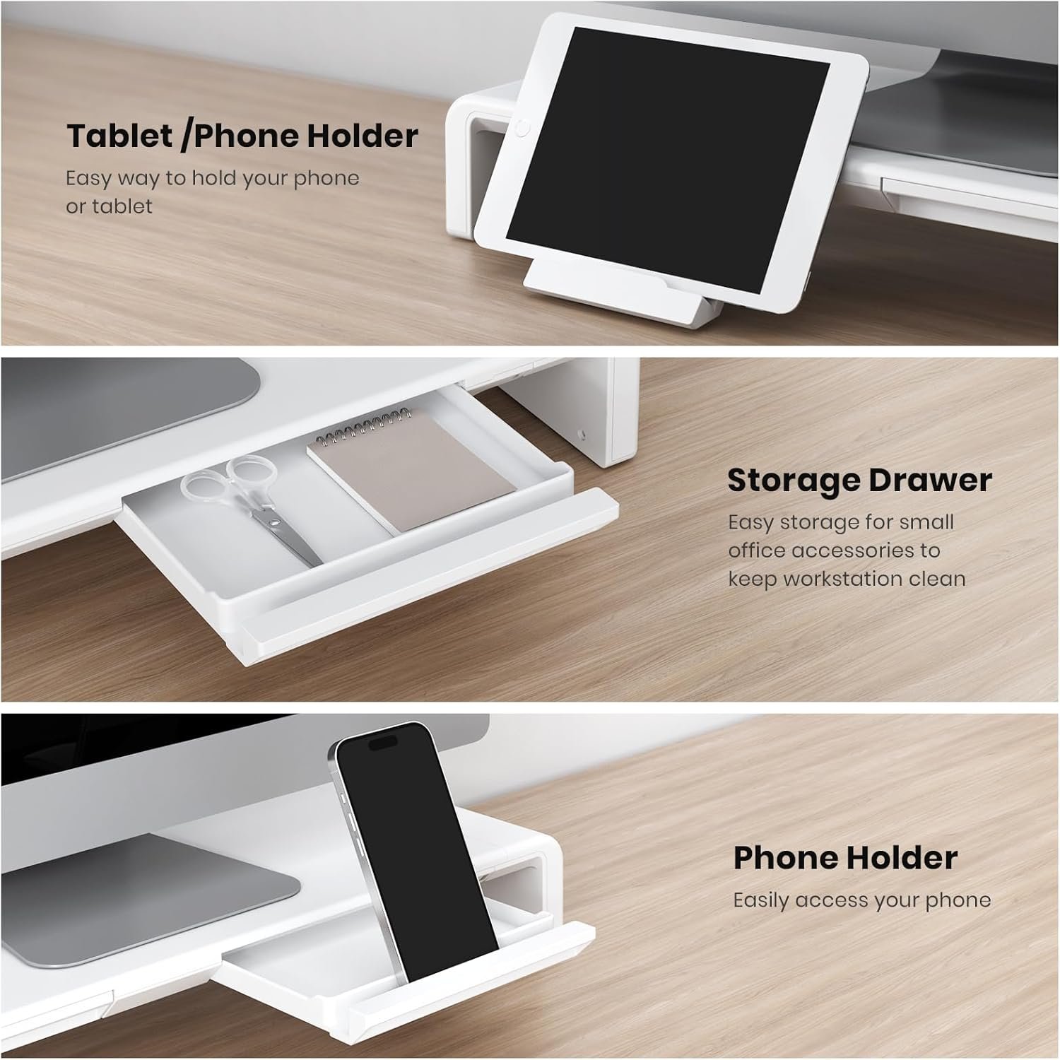 Maximize Space: Klearlook Foldable Monitor Stand Riser - Image 6