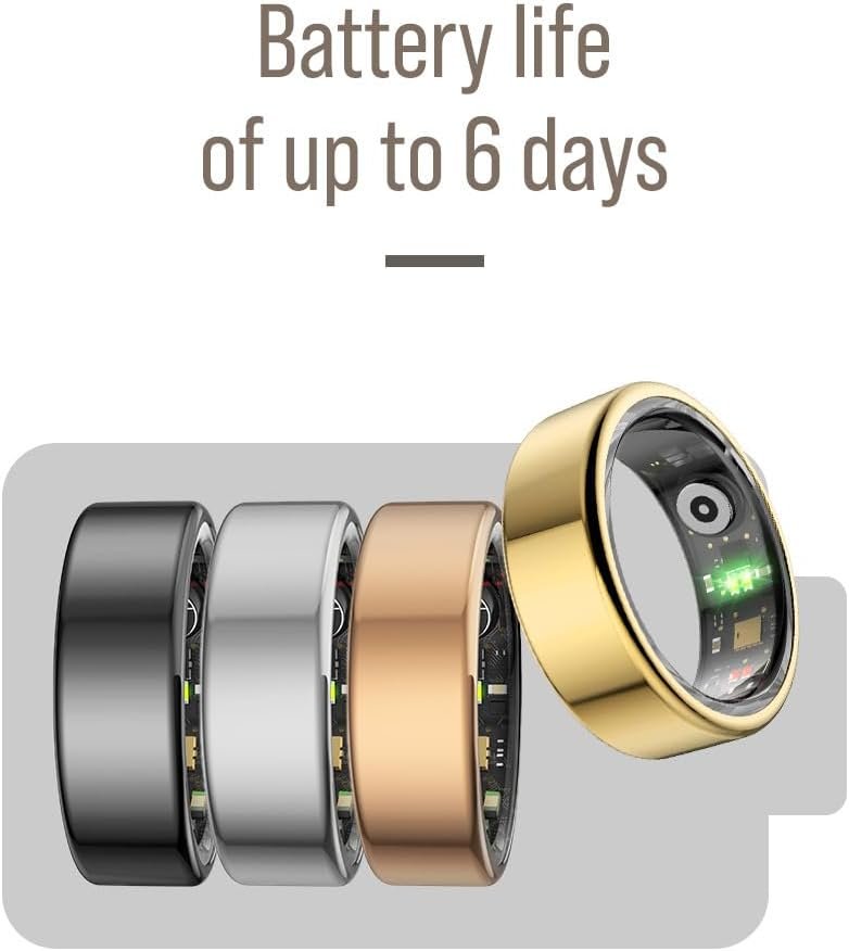 Herz P1 Smart Ring: 24/7 Health Tracker for All, No Subscription! - Image 3