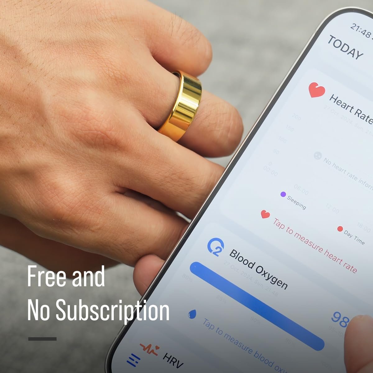 Herz P1 Smart Ring: 24/7 Health Tracker for All, No Subscription! - Image 5