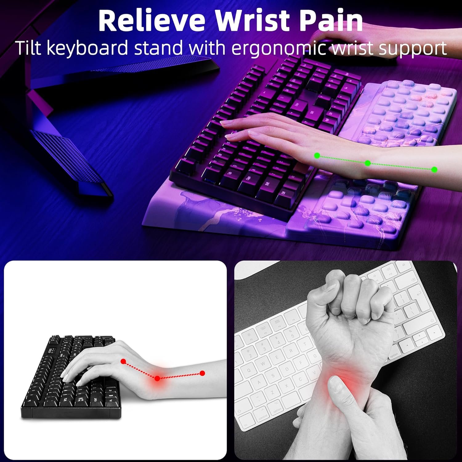 Ospelelf Ergonomic Keyboard Stand: Comfort & Function Combined! - Image 3