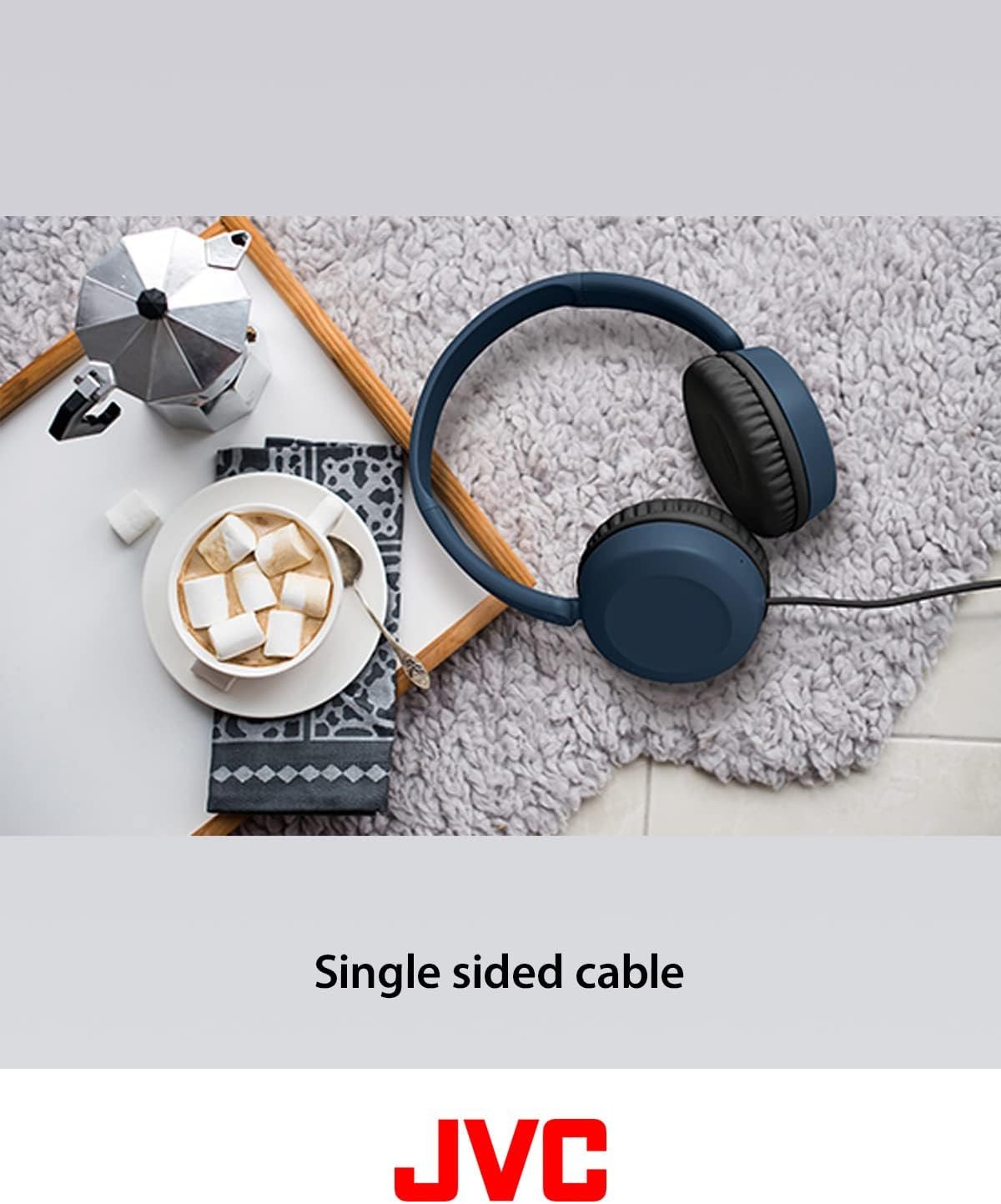 JVC HAS31MB: Lightweight On-Ear Headphones with Mic & Power! - Image 3