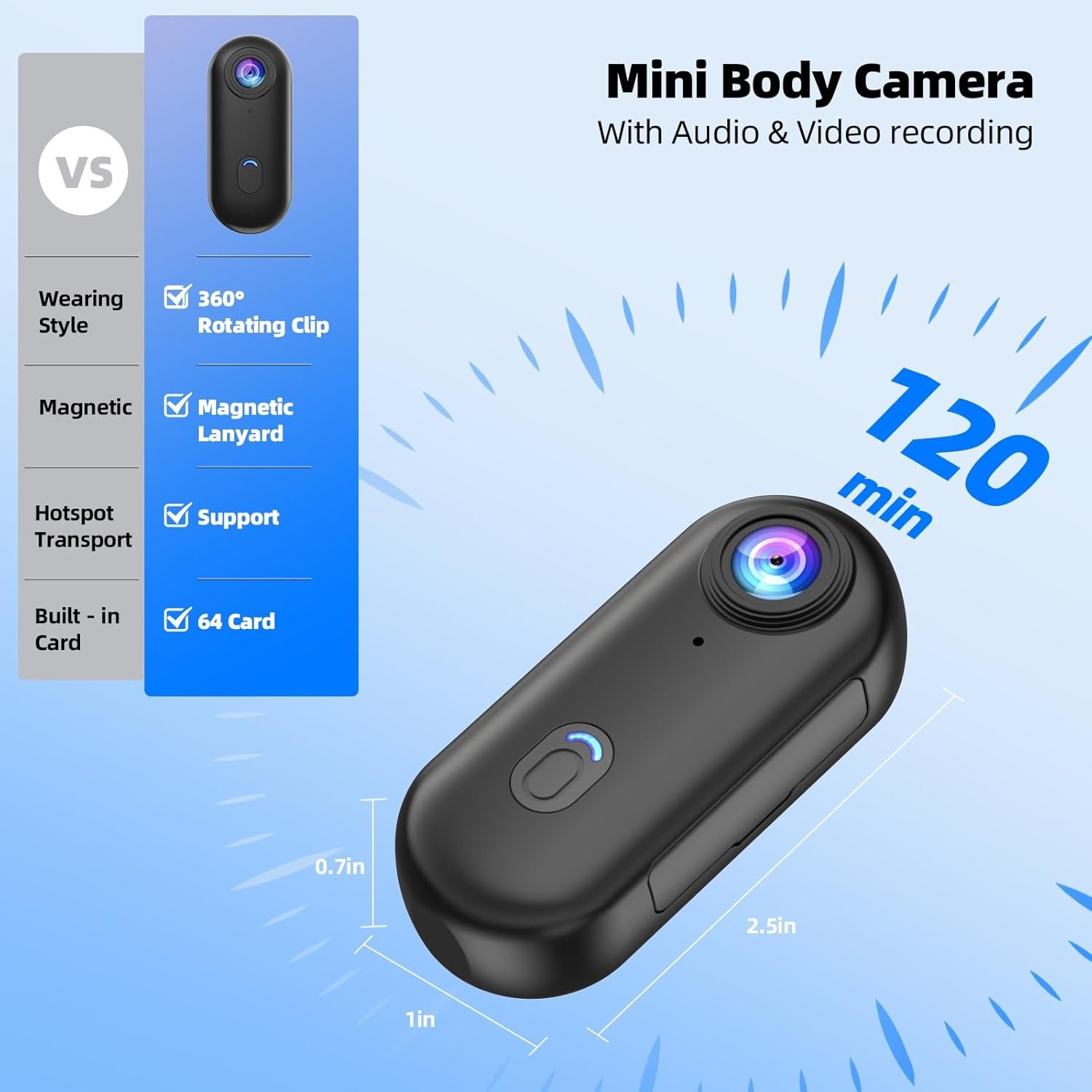 Capture Every Moment: 4K Mini Body Camera for Action! - Image 4