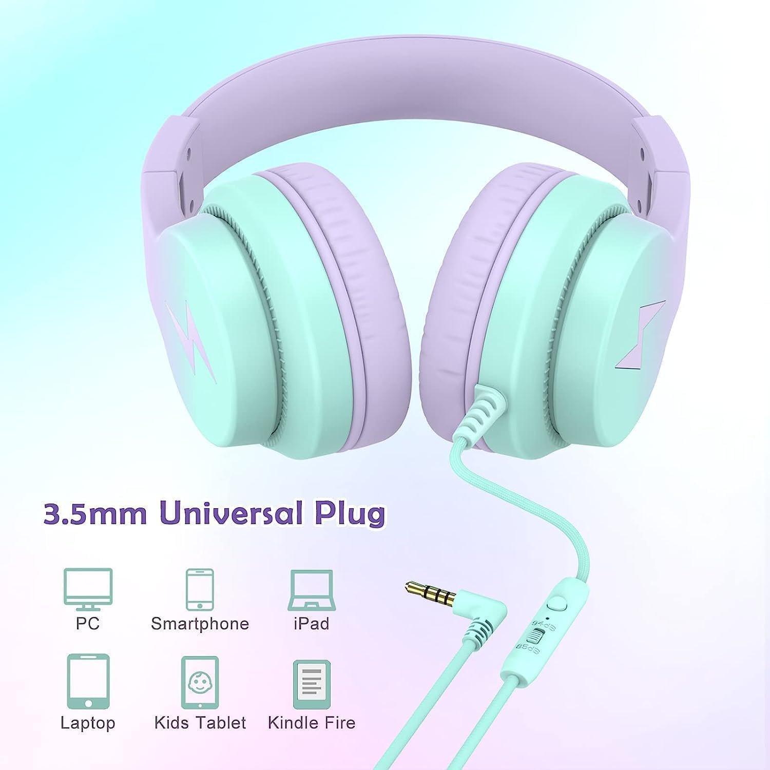 Kids Headphones: Safe, Stylish & Foldable with Mic! - Image 5