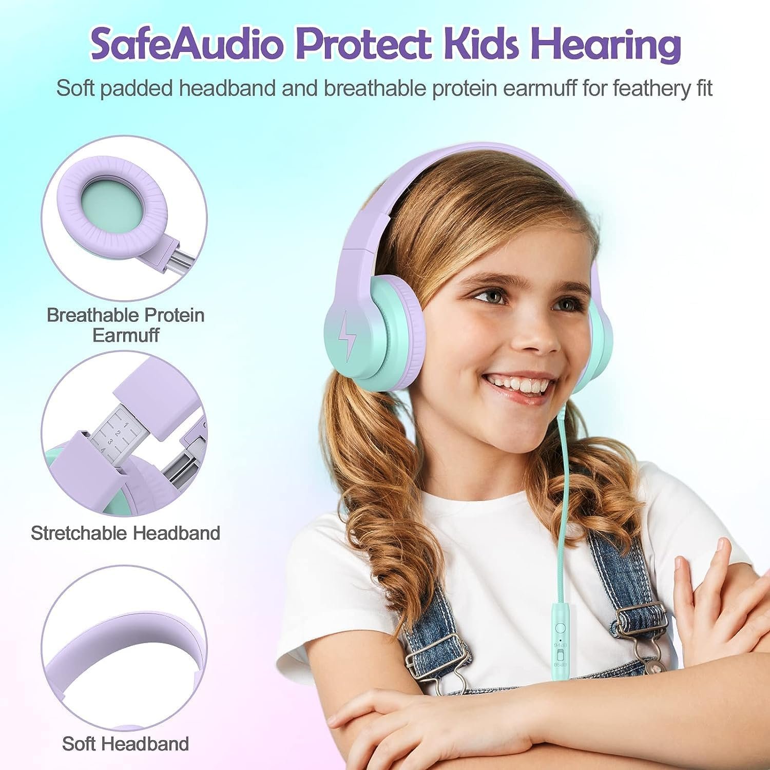 Kids Headphones: Safe, Stylish & Foldable with Mic! - Image 7