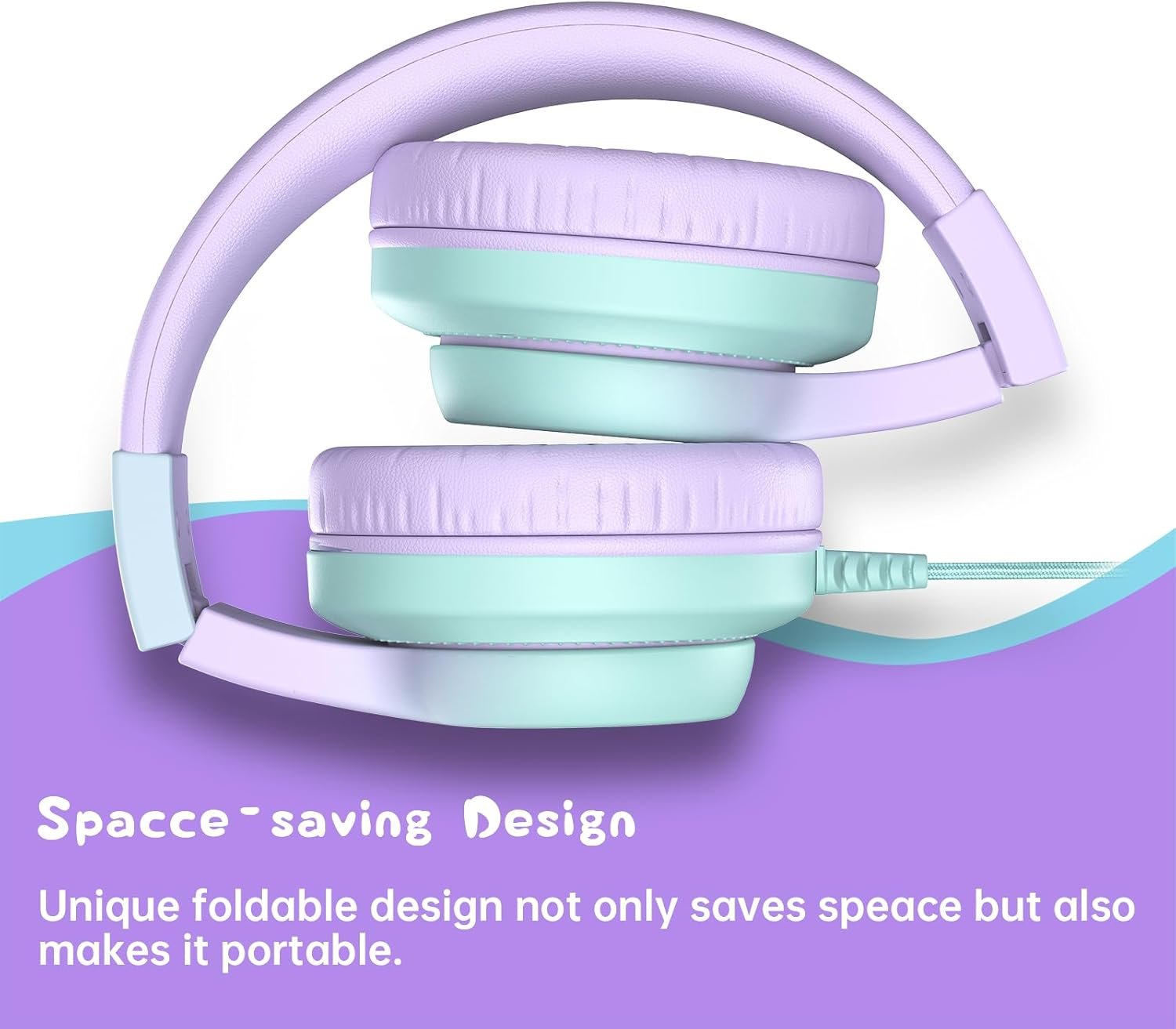 Kids Headphones: Safe, Stylish & Foldable with Mic! - Image 8