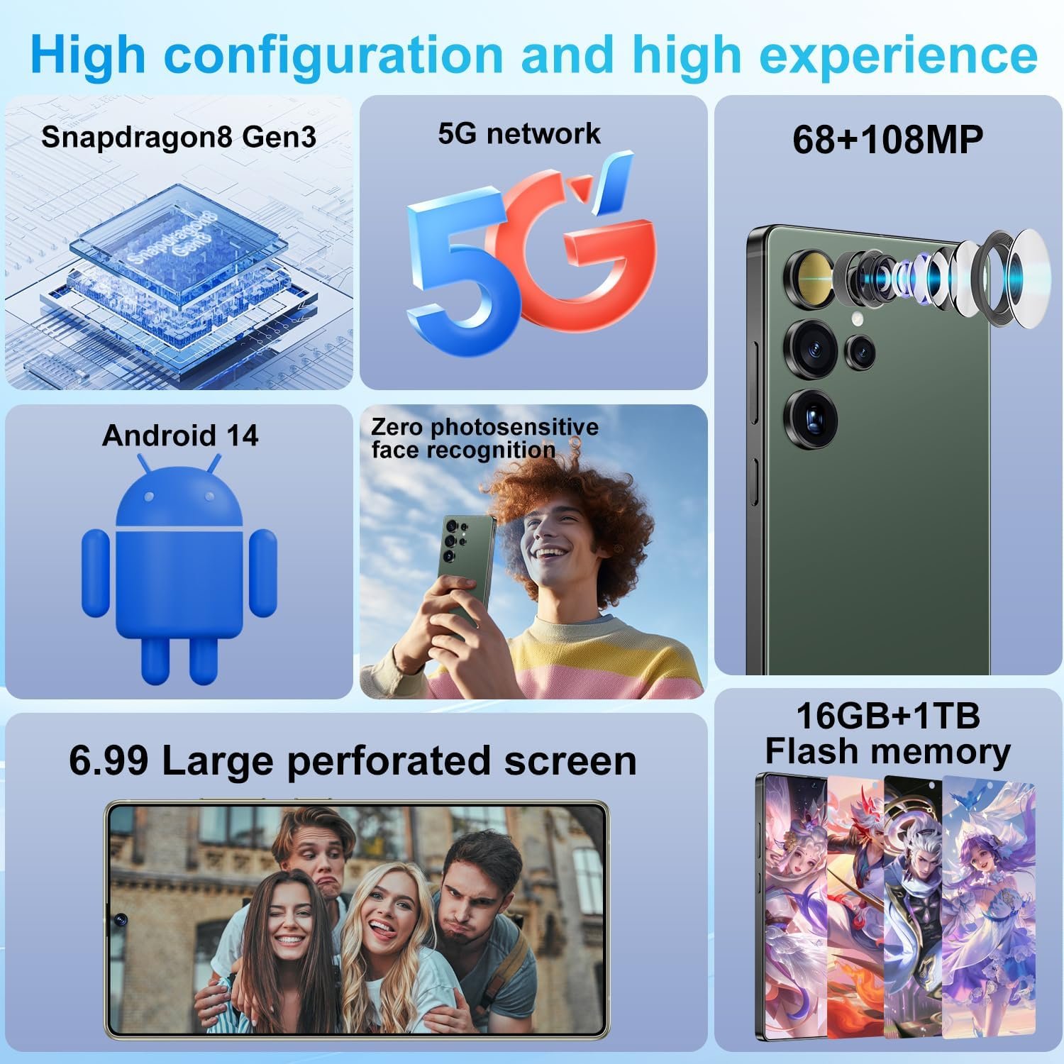 Unlock Your Future: Huness I25 Phone with 16+1TB & Built-in Pen! - Image 3