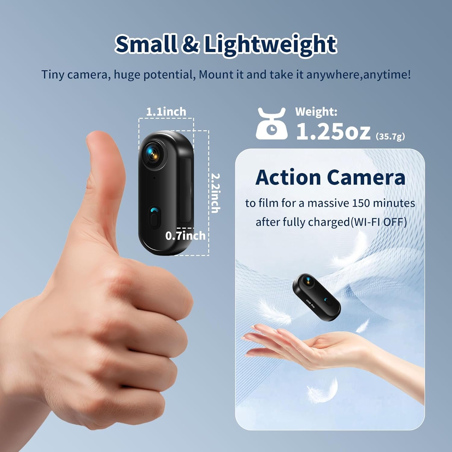Revolutionary 4K Mini Body Camera: Compact Action Anywhere! - Image 3