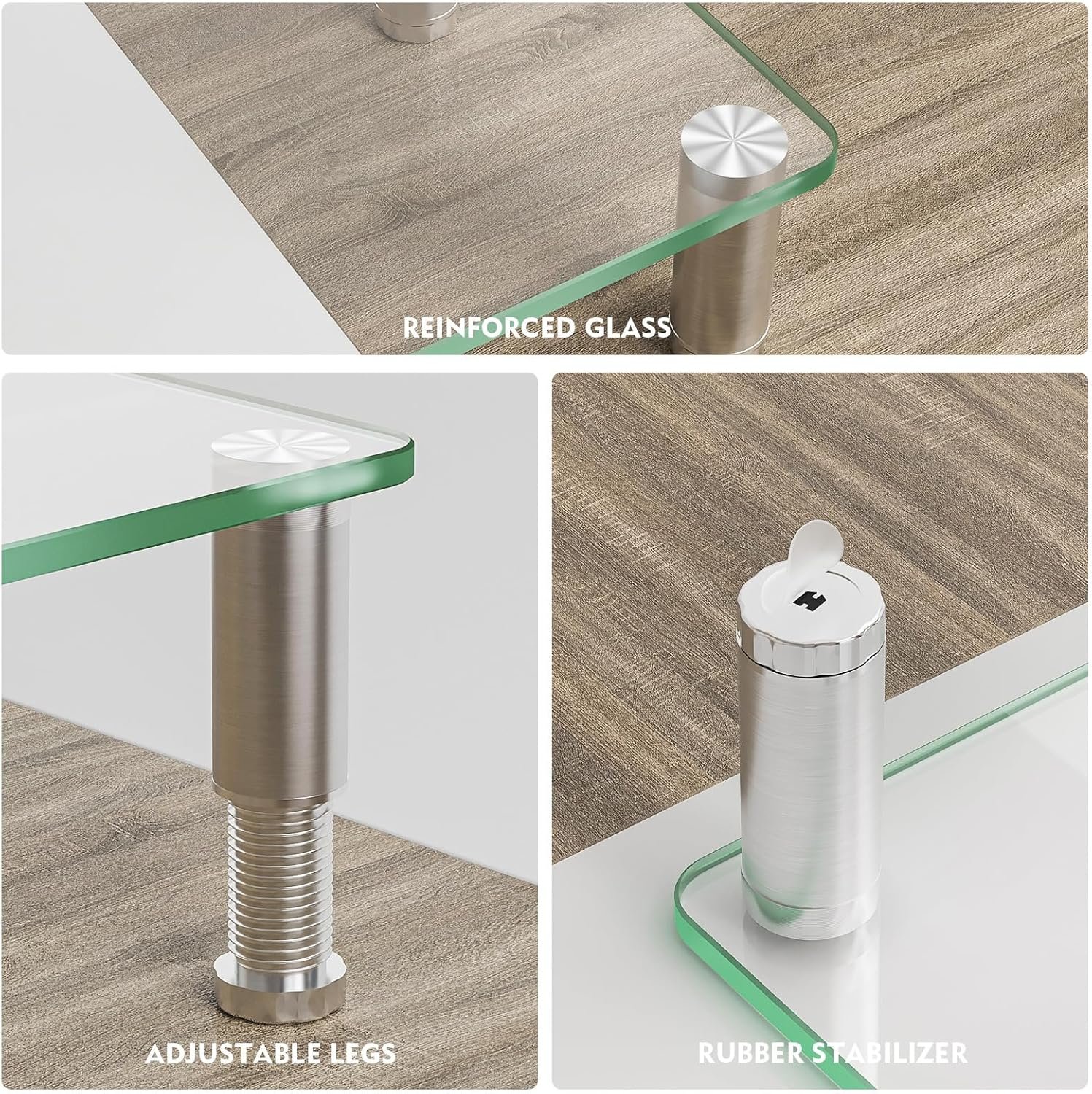 2-Pack Adjustable Monitor Risers: Elevate Your Setup! - Image 7