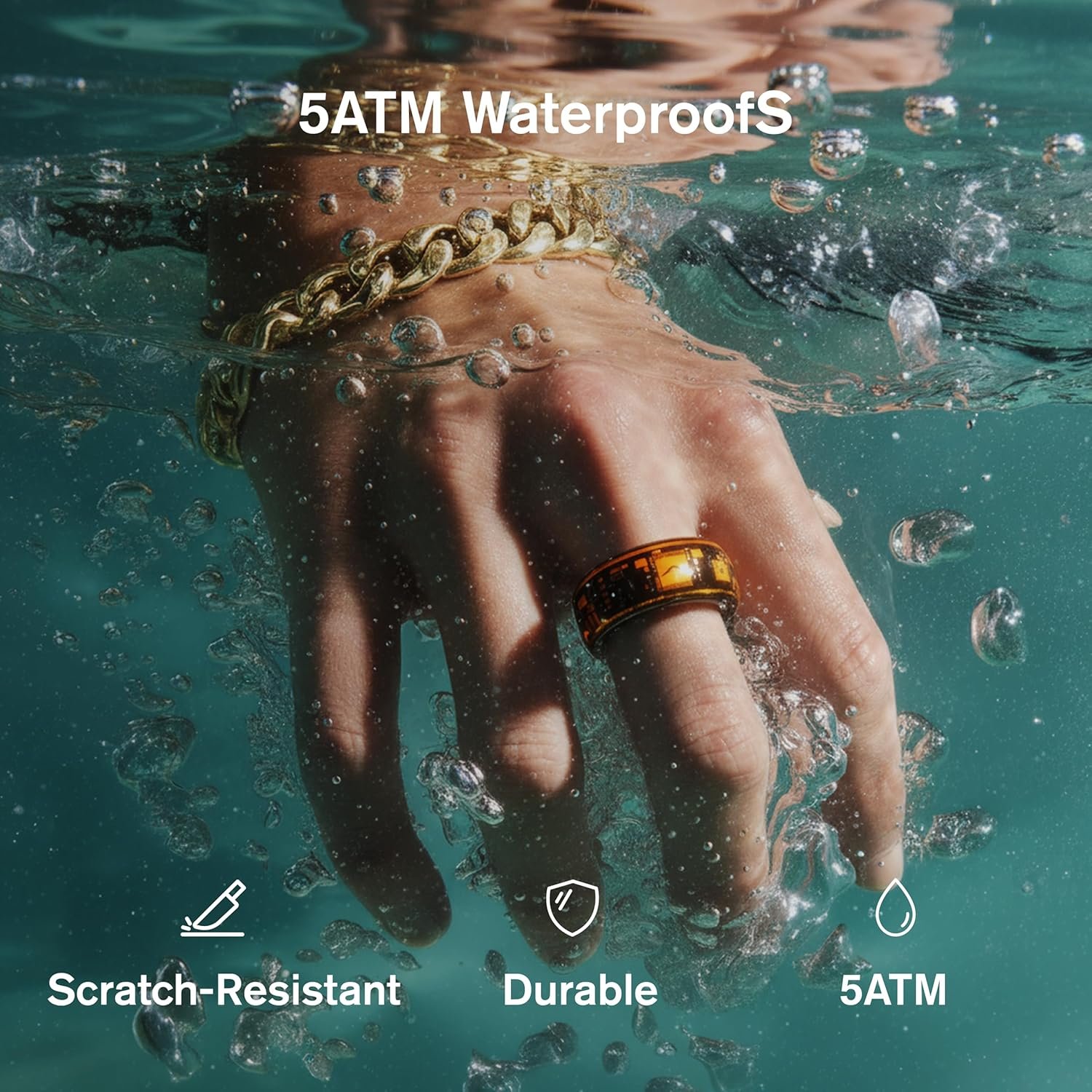 VERTU META Ring: Stylish Smart Heart Rate Monitor, Size 13 - Image 6