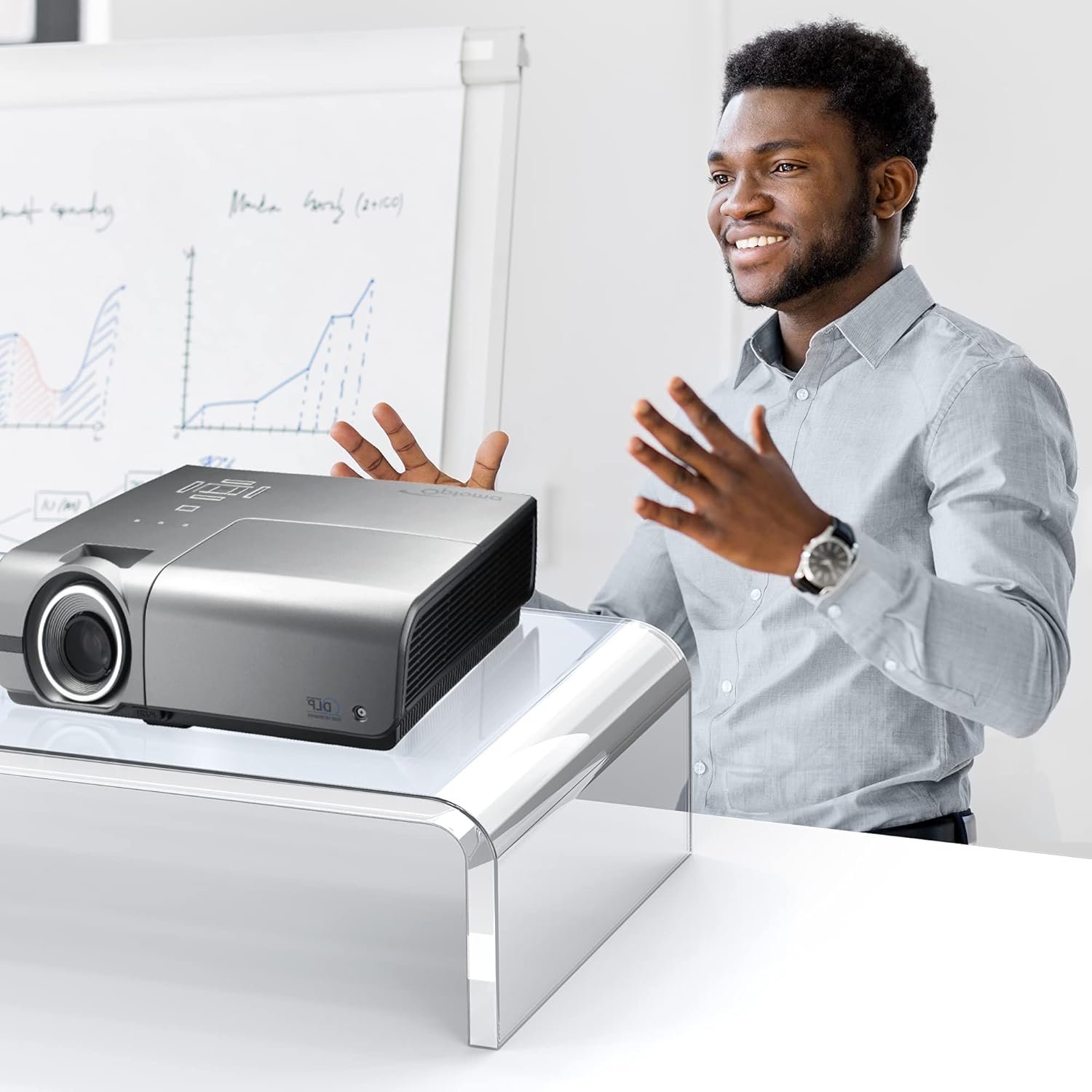 Stylish Acrylic Monitor Stand: Elevate Your Workspace Aesthetics! - Image 8