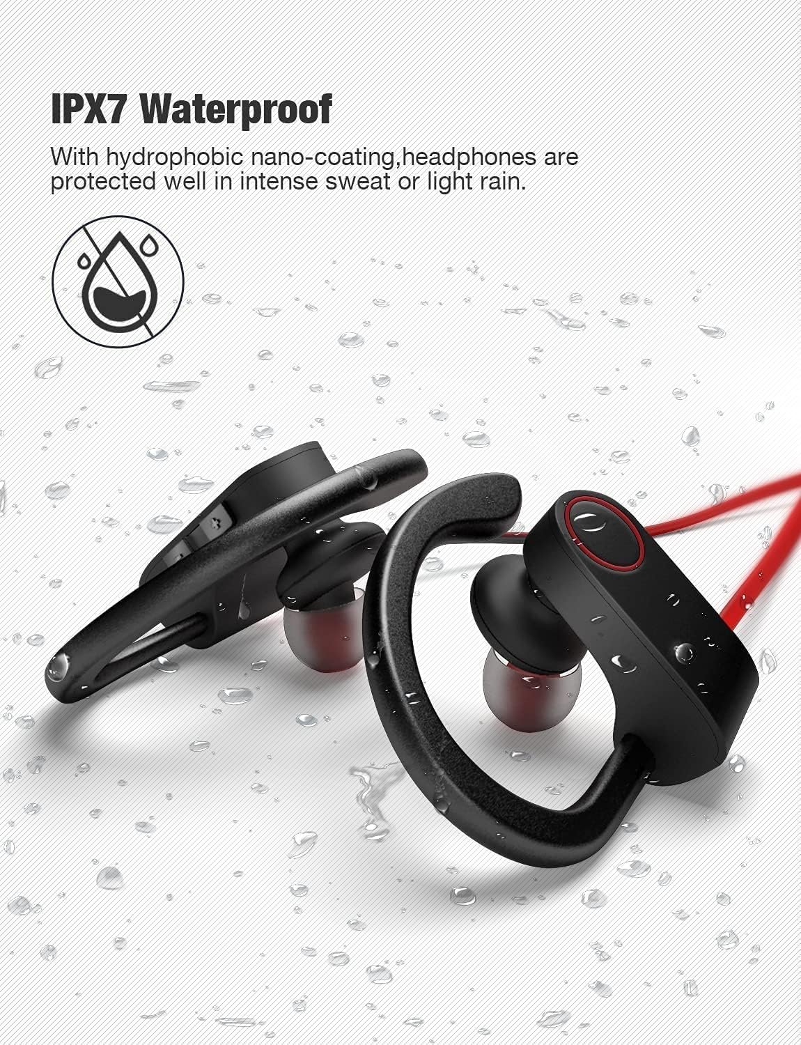 Otium Bluetooth Headphones: Waterproof Sports Earbuds for Active Life! - Image 4