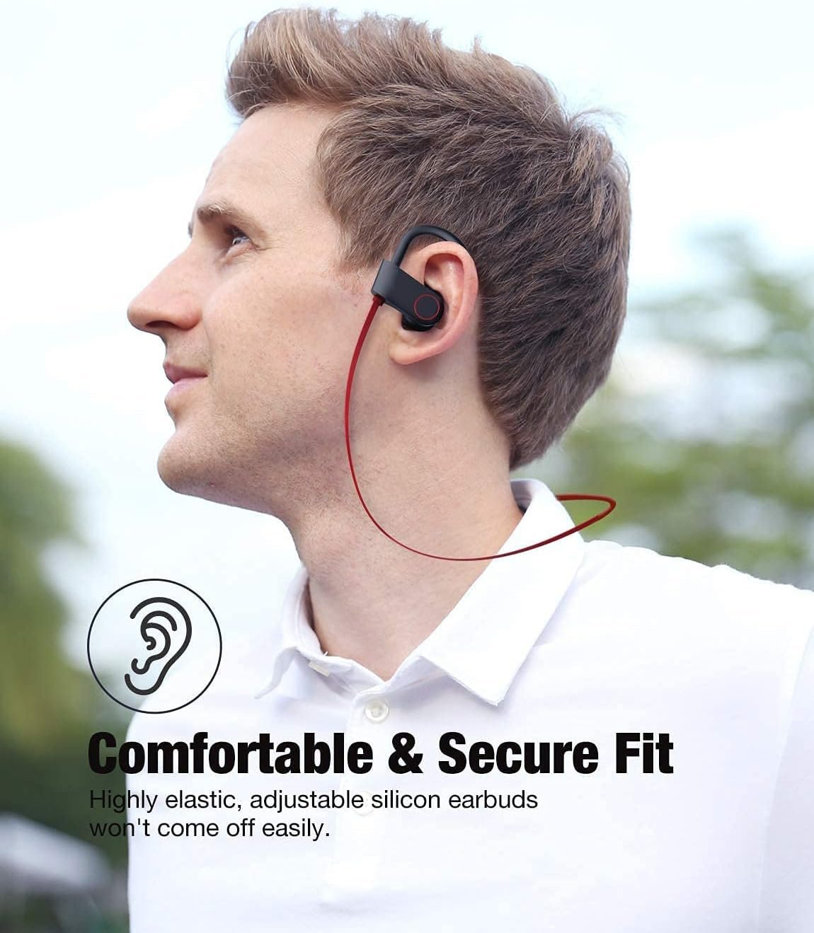 Otium Bluetooth Headphones: Waterproof Sports Earbuds for Active Life! - Image 7