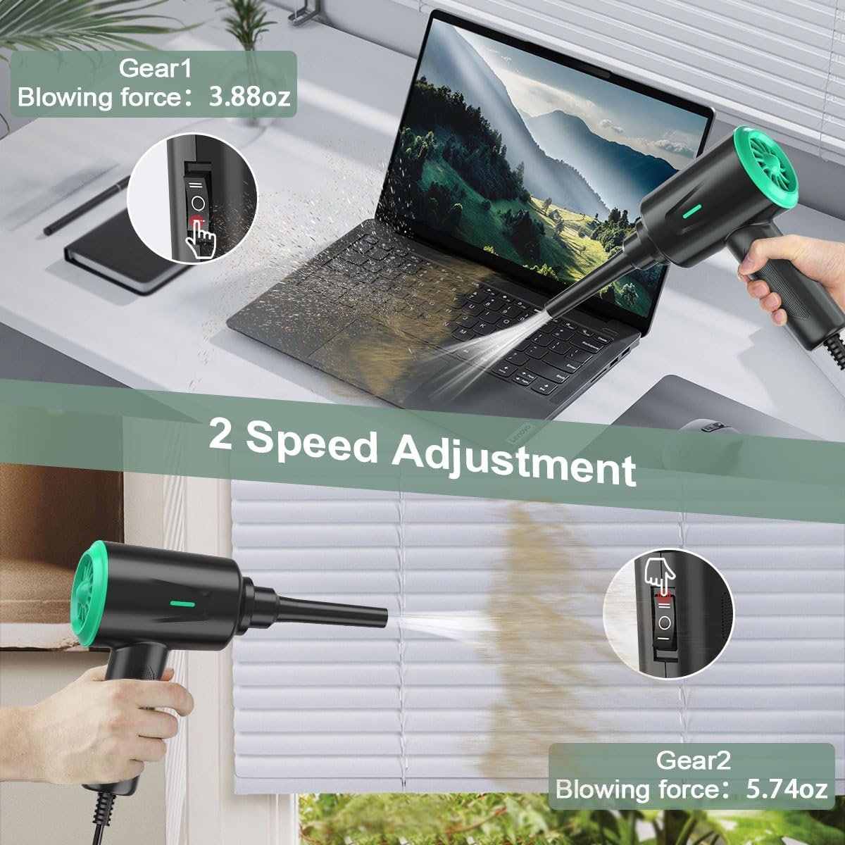 Max Power Air Duster: 5.74oz Electric Blower for PCs! - Image 3