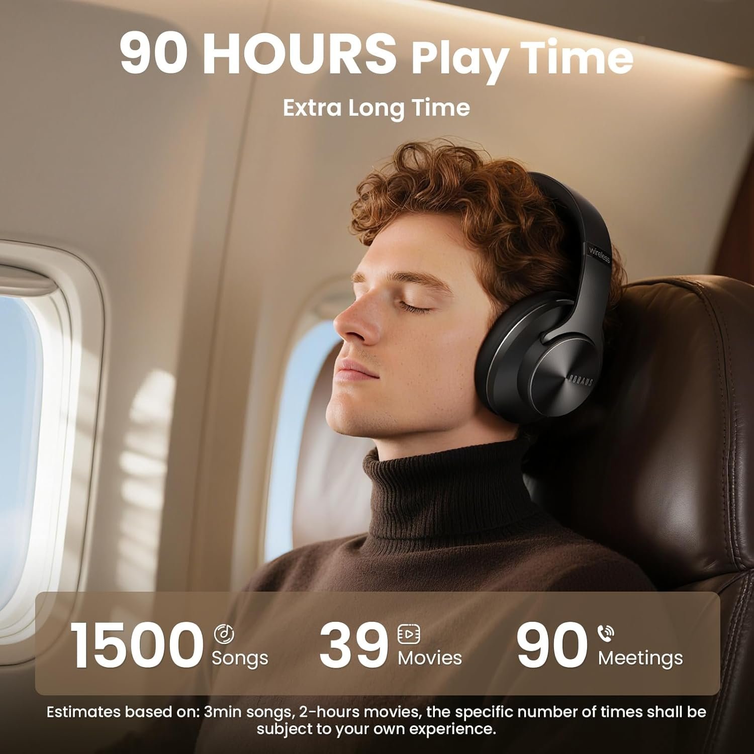 DOQAUS Bluetooth Headphones: 90H Playtime & HiFi Sound! - Image 3
