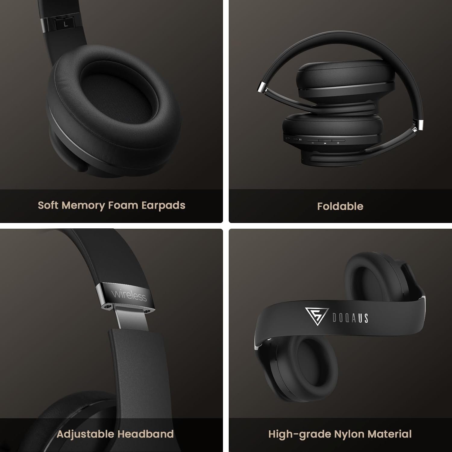DOQAUS Bluetooth Headphones: 90H Playtime & HiFi Sound! - Image 6