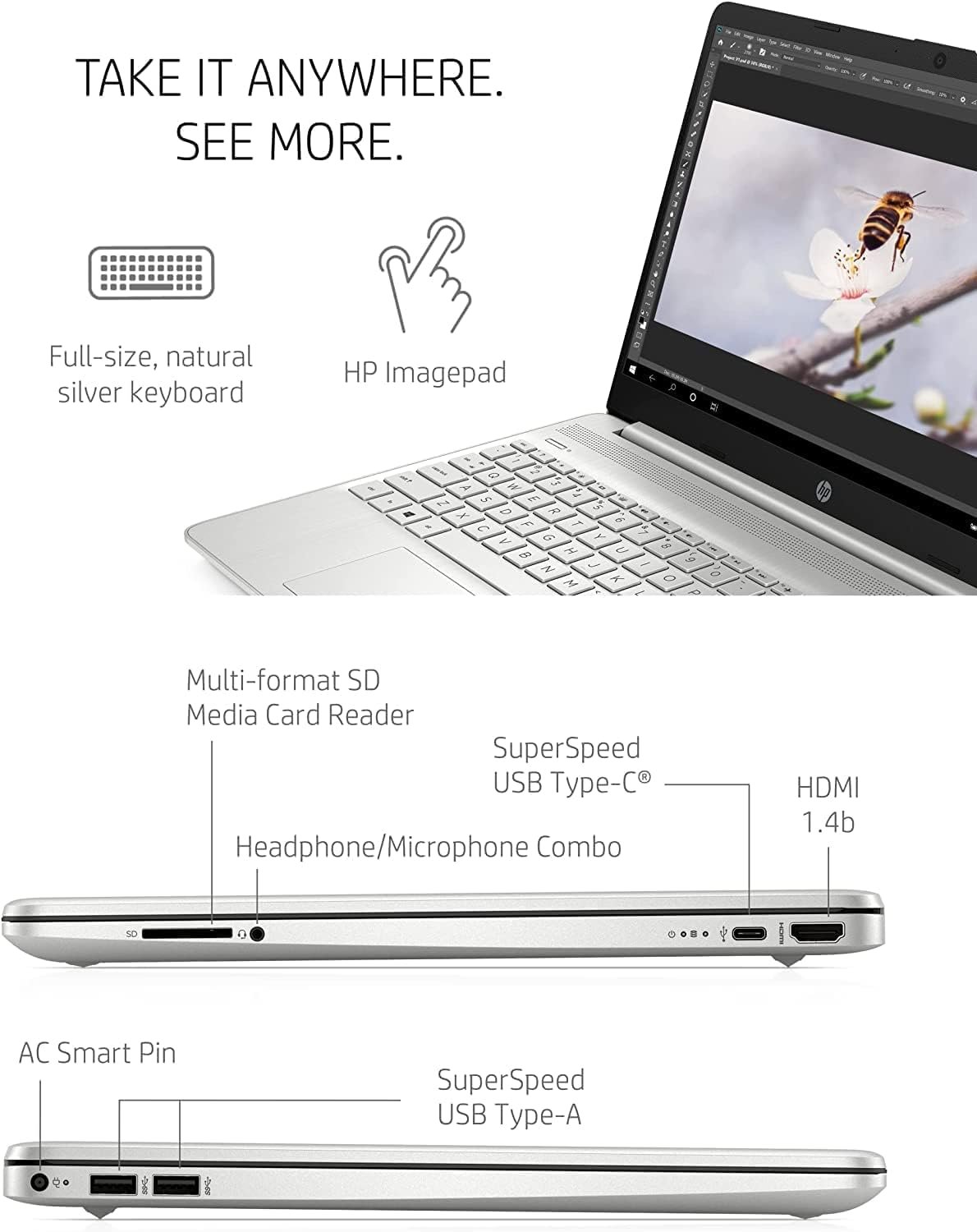 HP 15.6" Laptop: Fast Intel i5, 1TB SSD & FHD Display! - Image 3