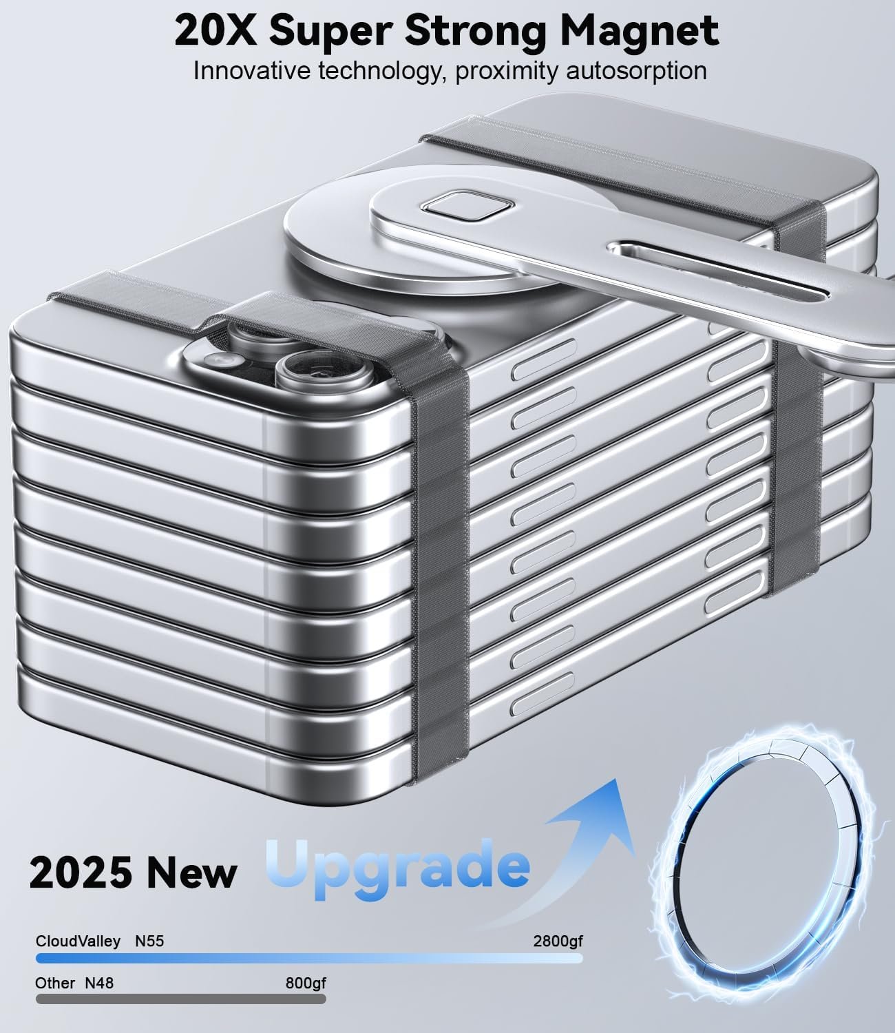 CloudValley Magnetic Phone Holder: Slim & Adjustable for iPhone! - Image 4