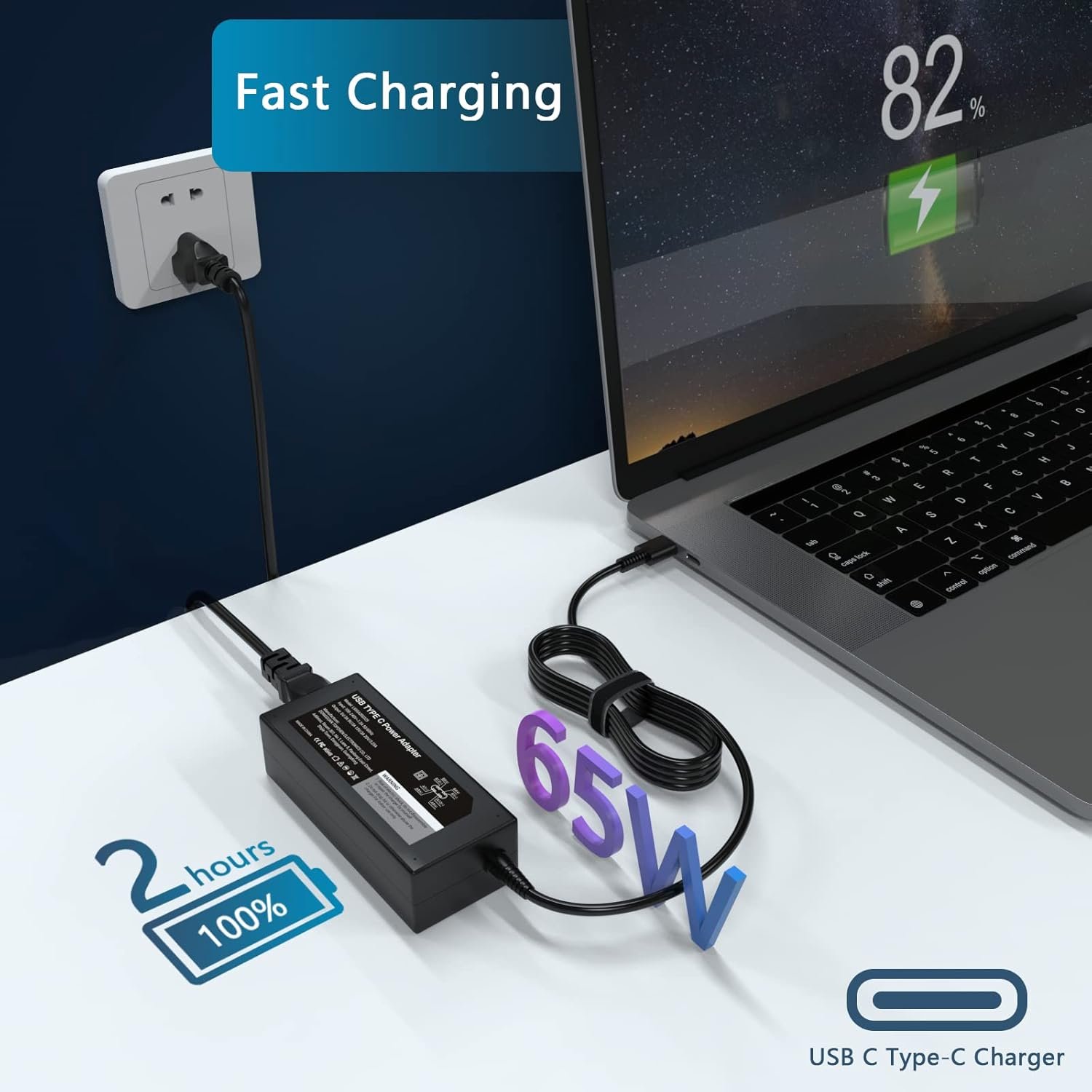Upgrade Your Dell: 65W USB-C Charger for Latitude & XPS! - Image 3