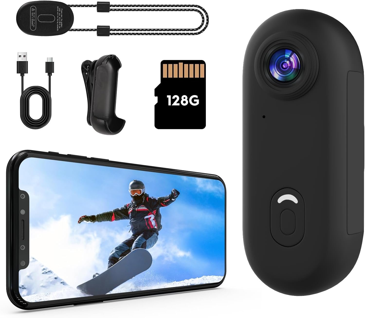 Capture Every Moment: 4K Thumb Action Camera with 128GB! - Image 2