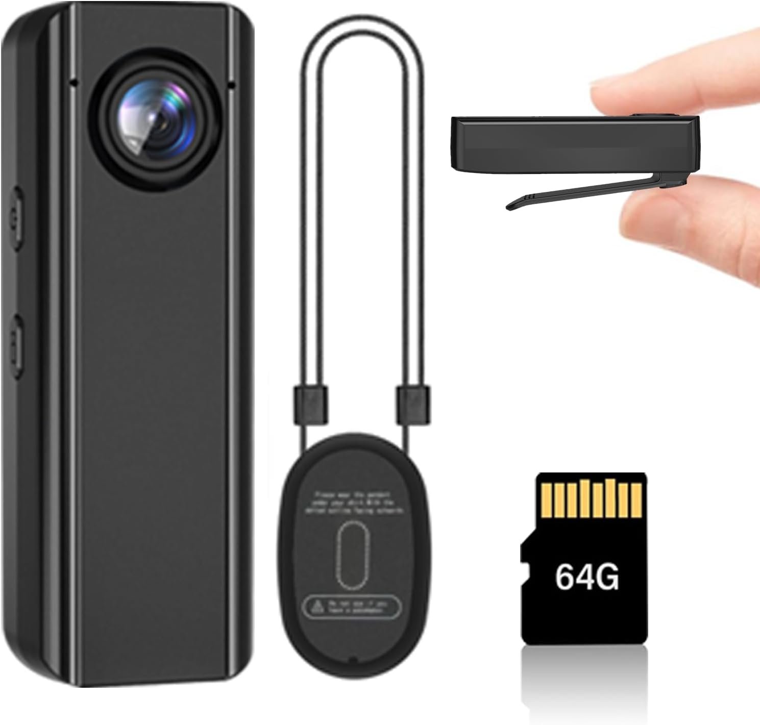 Capture Every Moment: Mini Body Camera 64GB 4K POV Cam! - Image 2