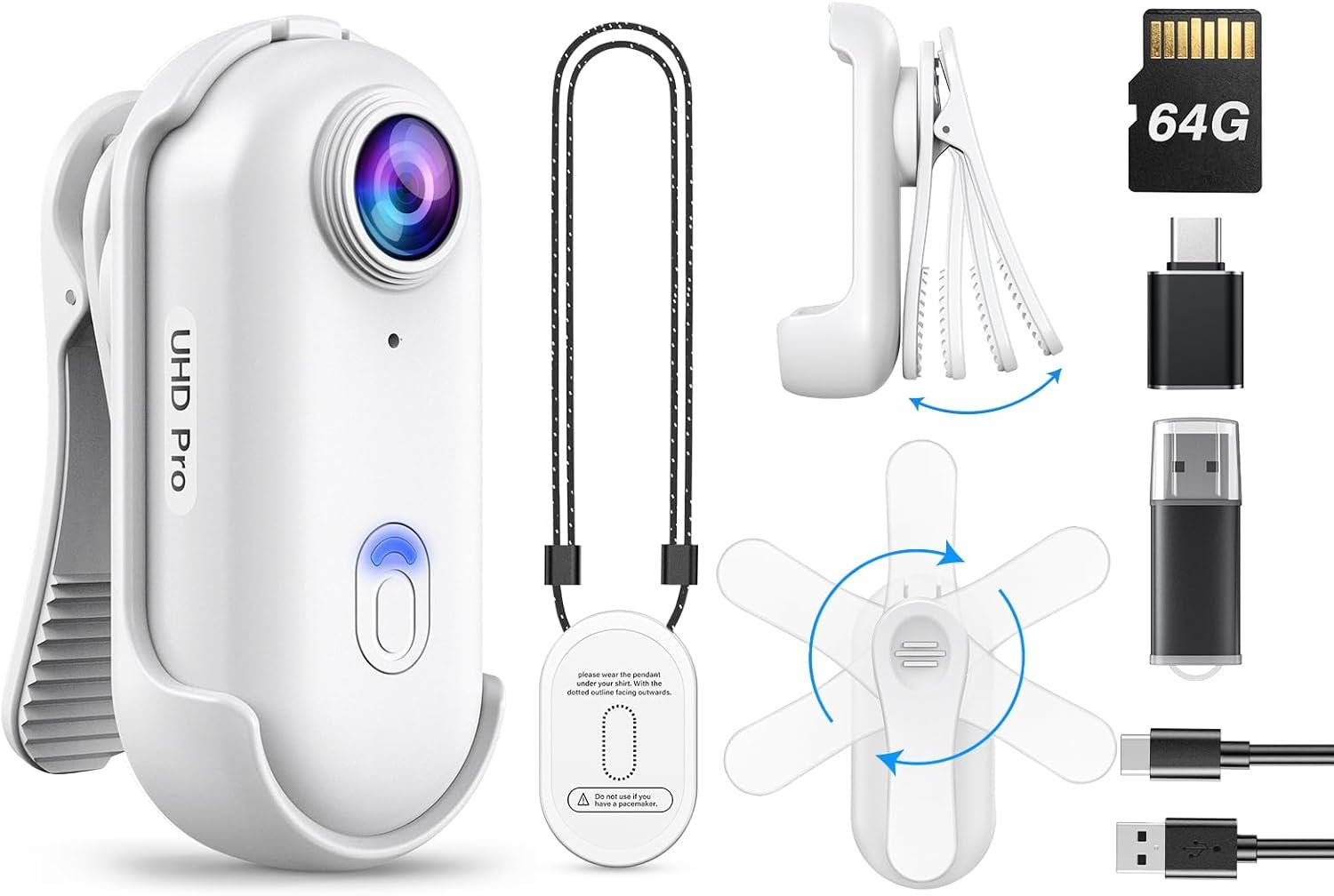 Capture Life: BOBLOV W4 2K Mini Body Camera, 64GB Magic! - Image 2