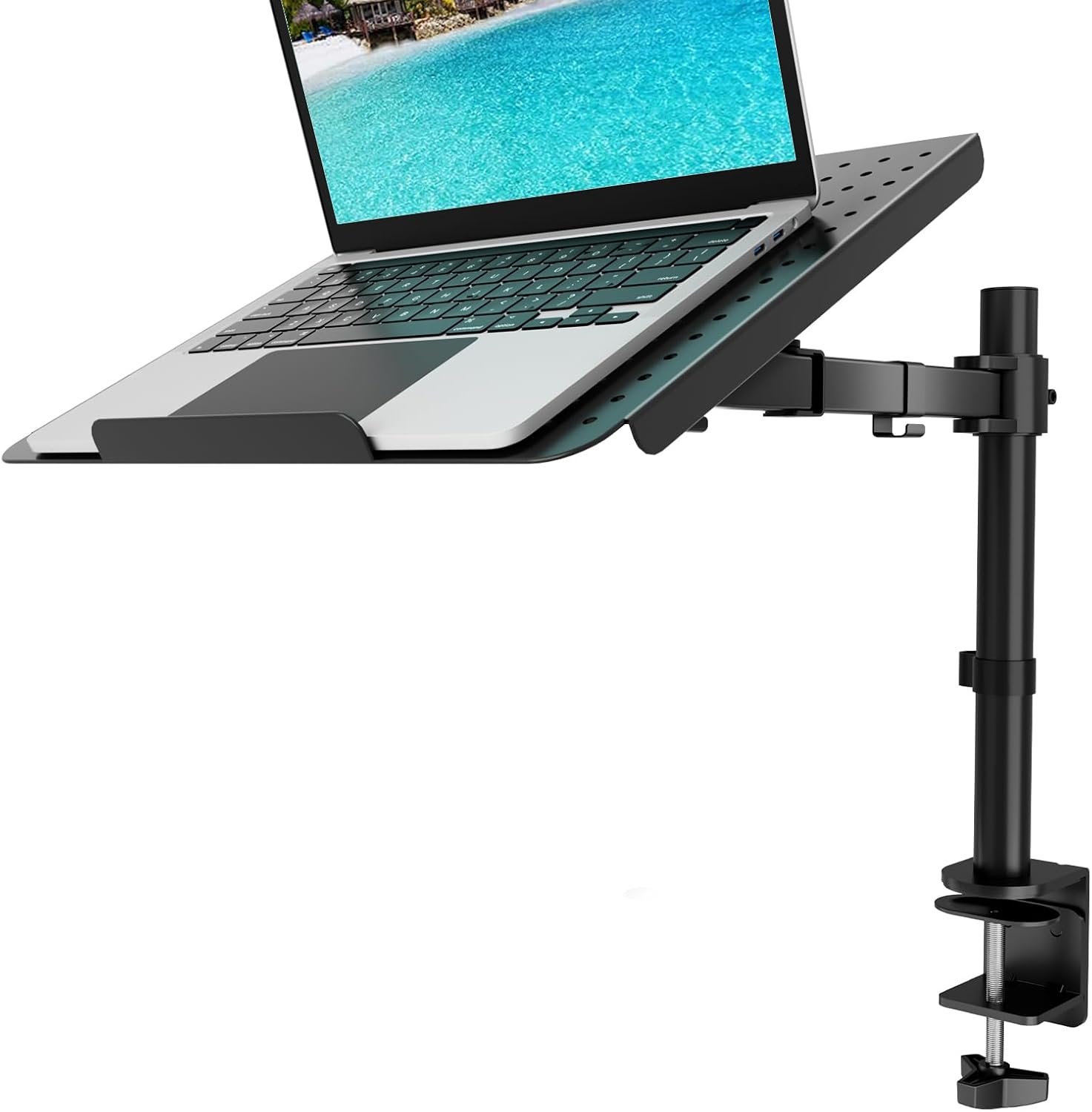 Elevate Your Workspace: WALI Laptop Tray Desk Mount & Stand - Image 2