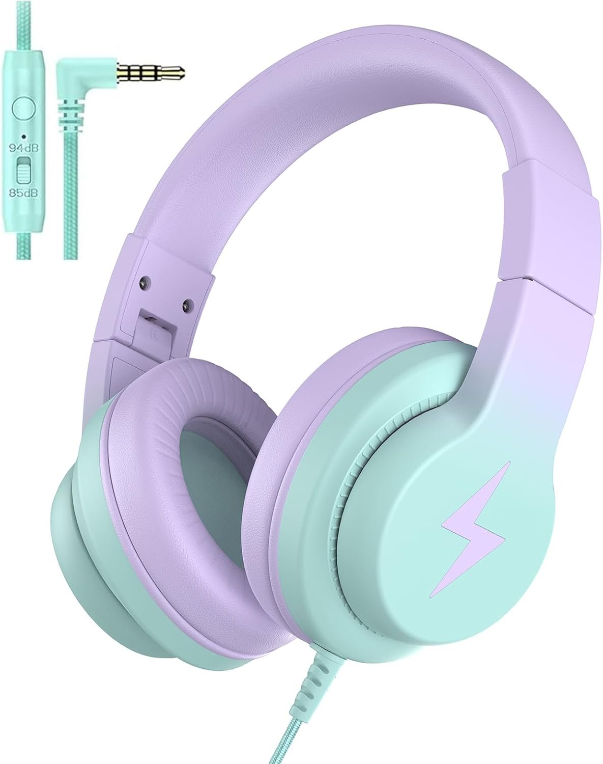 Kids Headphones: Safe, Stylish & Foldable with Mic! - Image 2