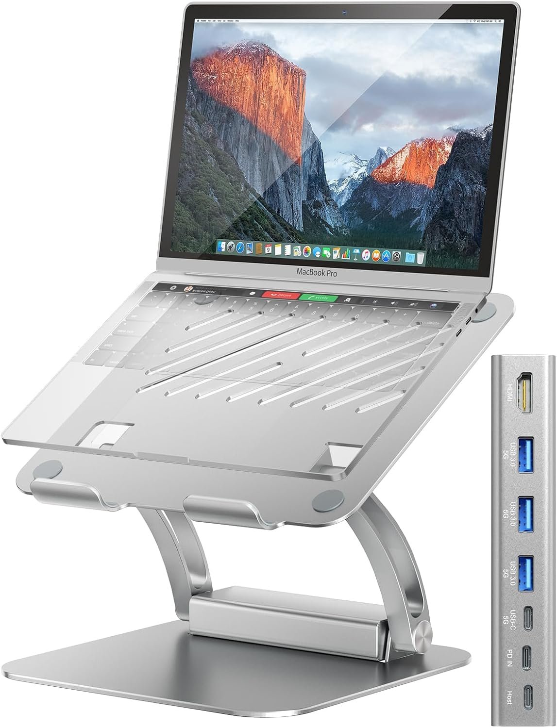 Maximize Comfort: tounee Laptop Stand & USB-C Hub Combo! - Image 2
