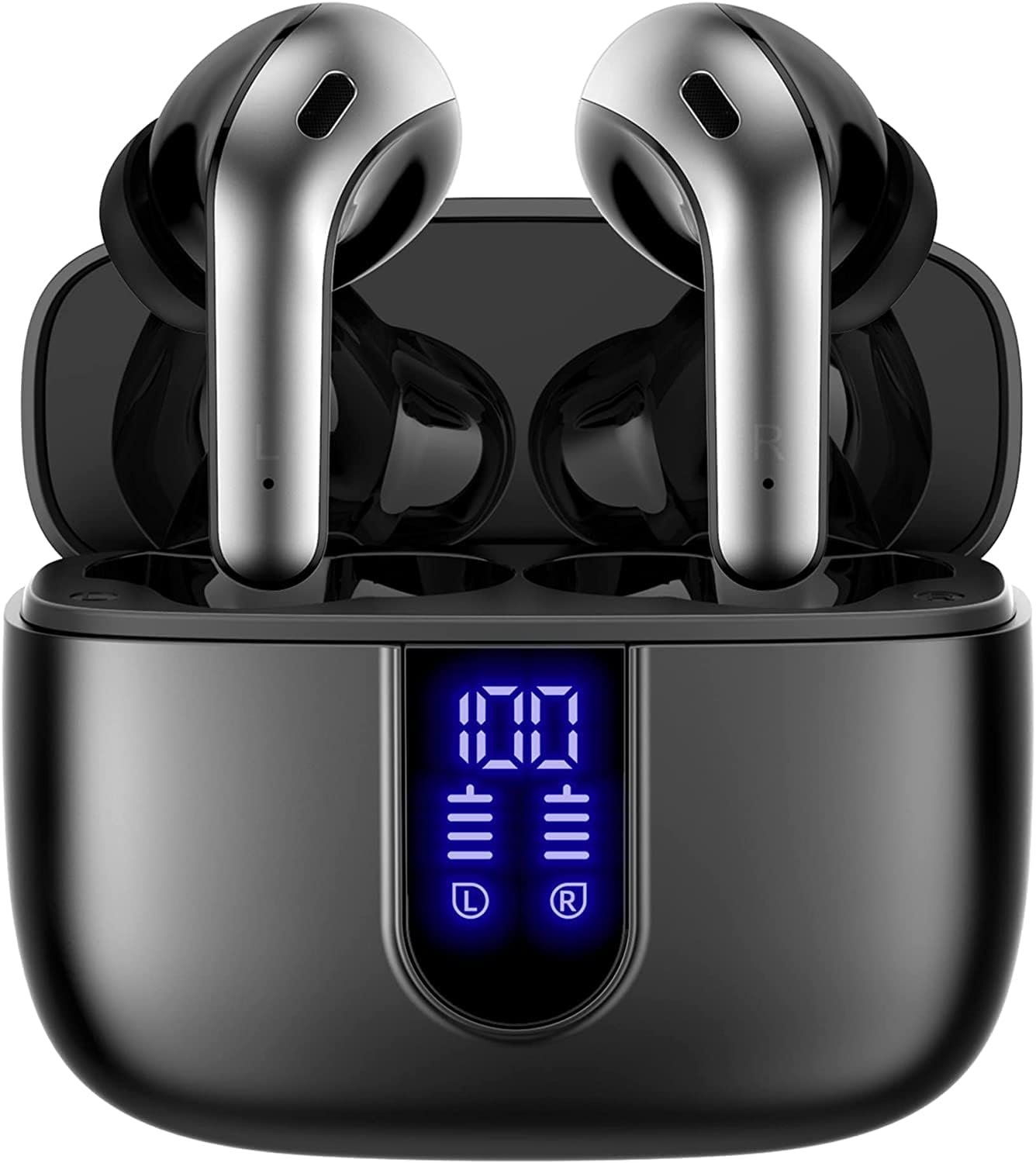 TAGRY Bluetooth Earbuds: 60H Playtime & LED Charge Display! - Image 2