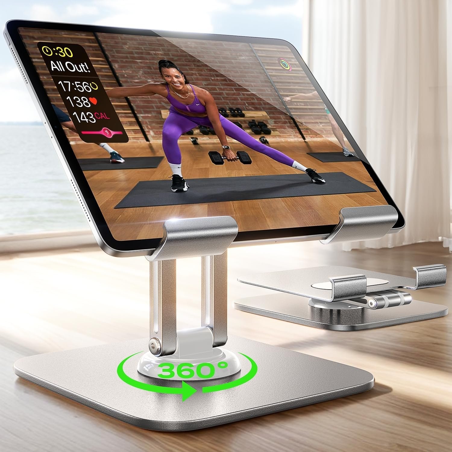 Ultimate LISEN Adjustable iPad Stand: Perfect for Desk & More! - Image 2