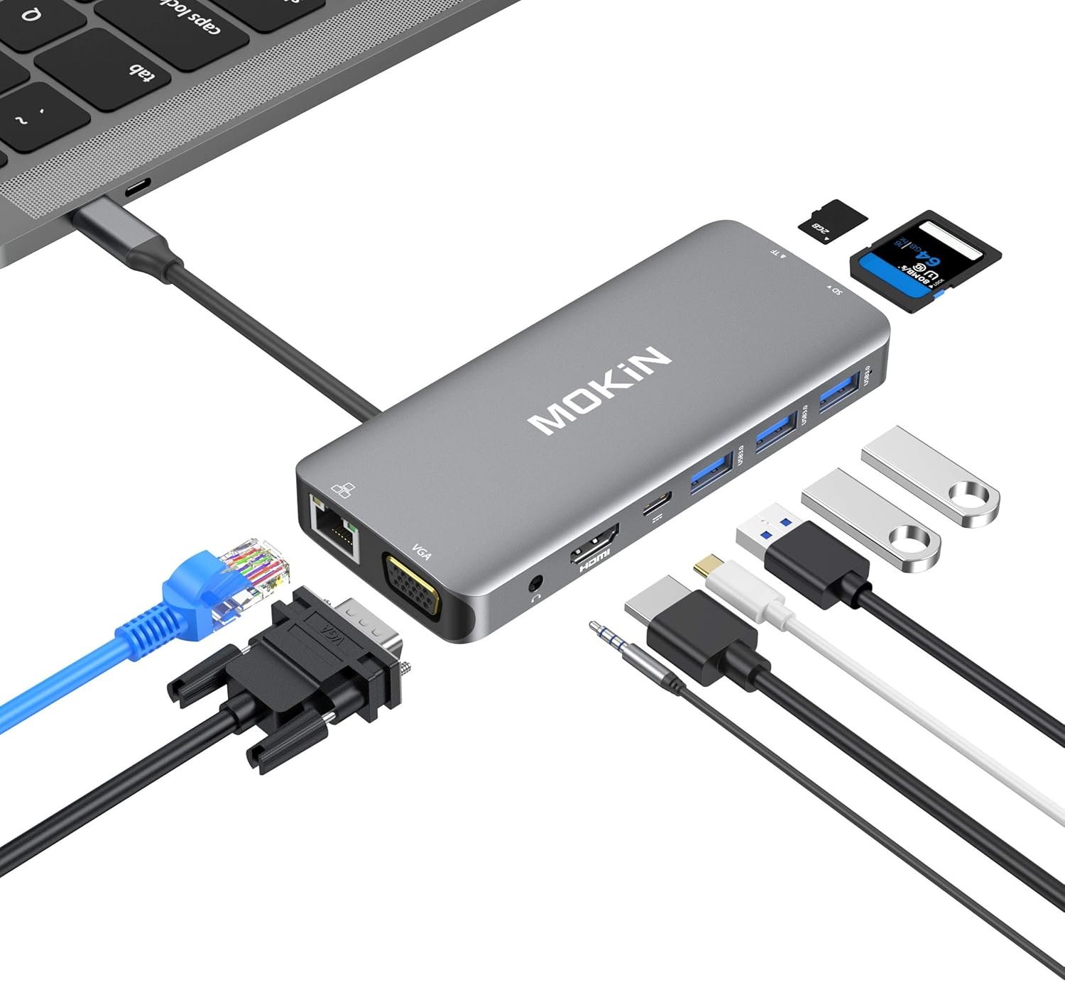 Ultimate USB C Hub: 10-in-1 Adapter for All Your Devices! - Image 2