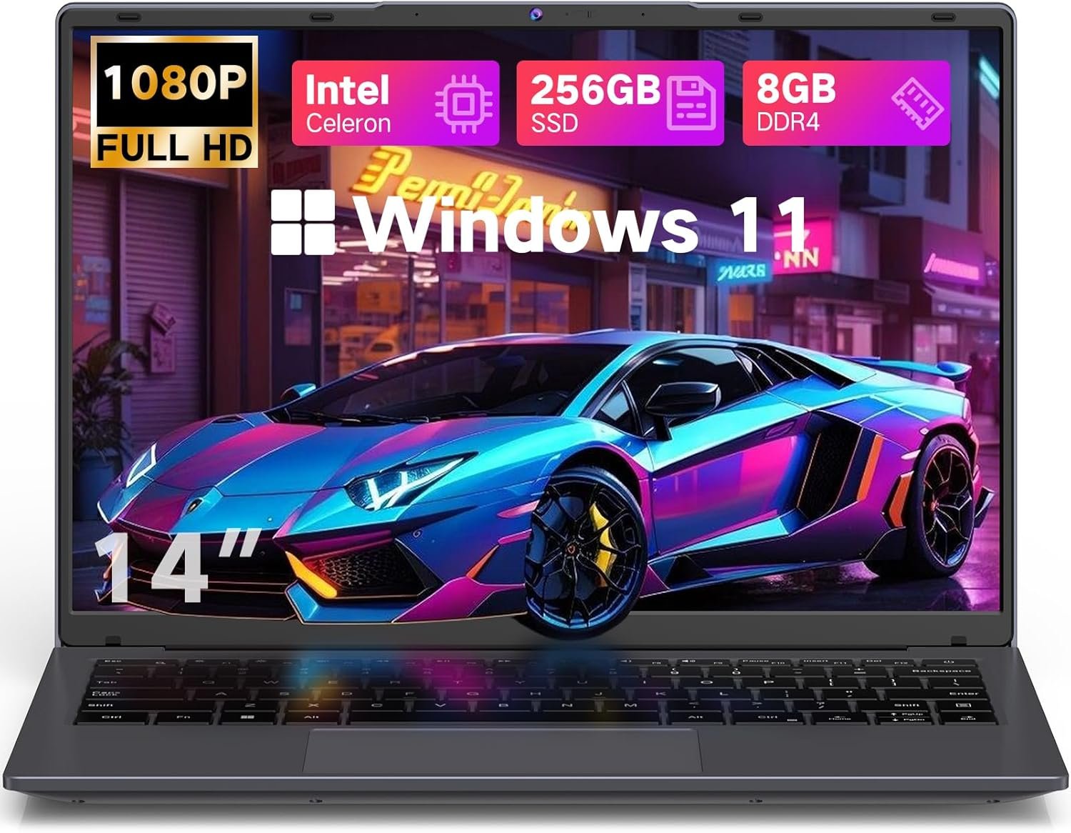 Unlock Power: DERE 14" Laptop | Gaming & Business Ready! - Image 2