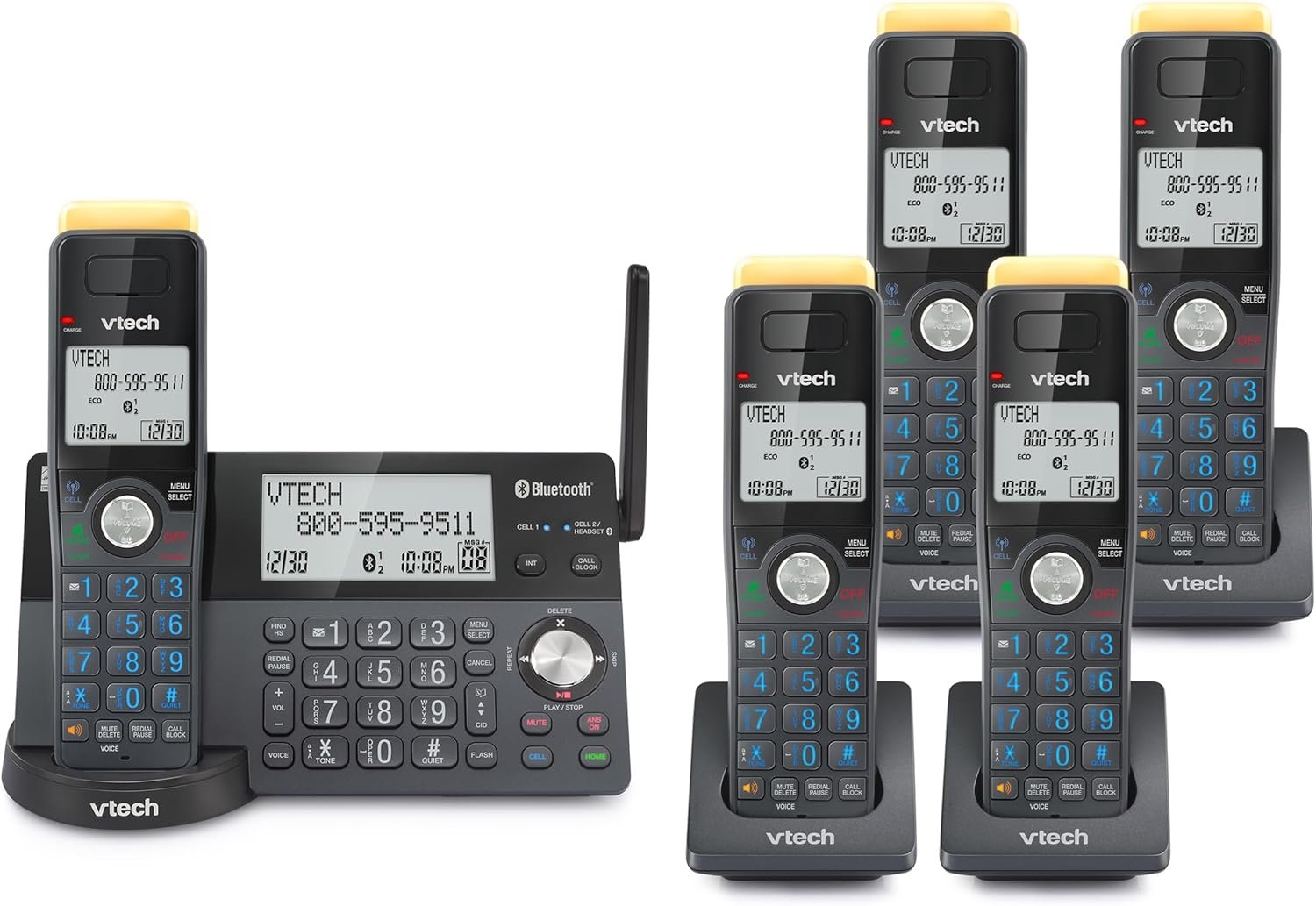 VTech IS8128-51: Ultimate 5-Handset Cordless Phone with Range! - Image 2
