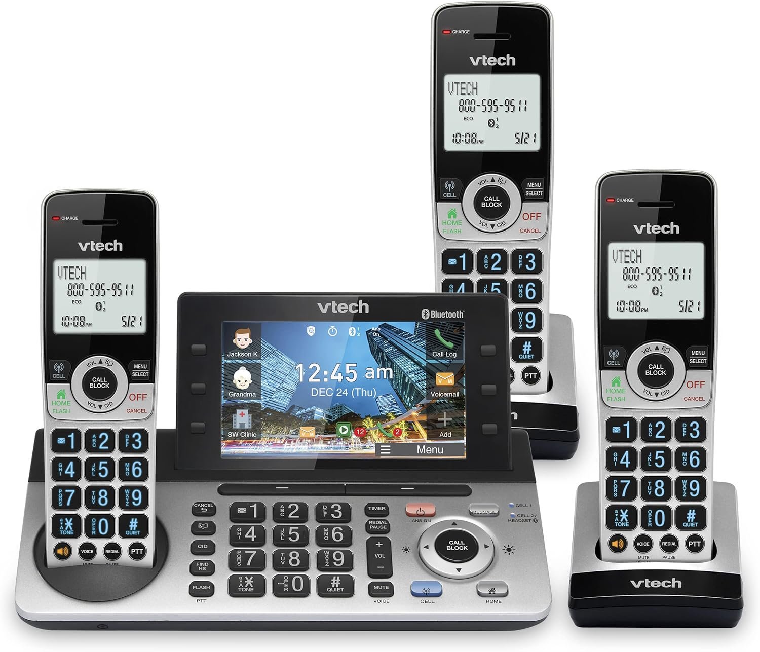 VTech IS8251-3: Smart Cordless Phone for Home Office Mastery! - Image 2