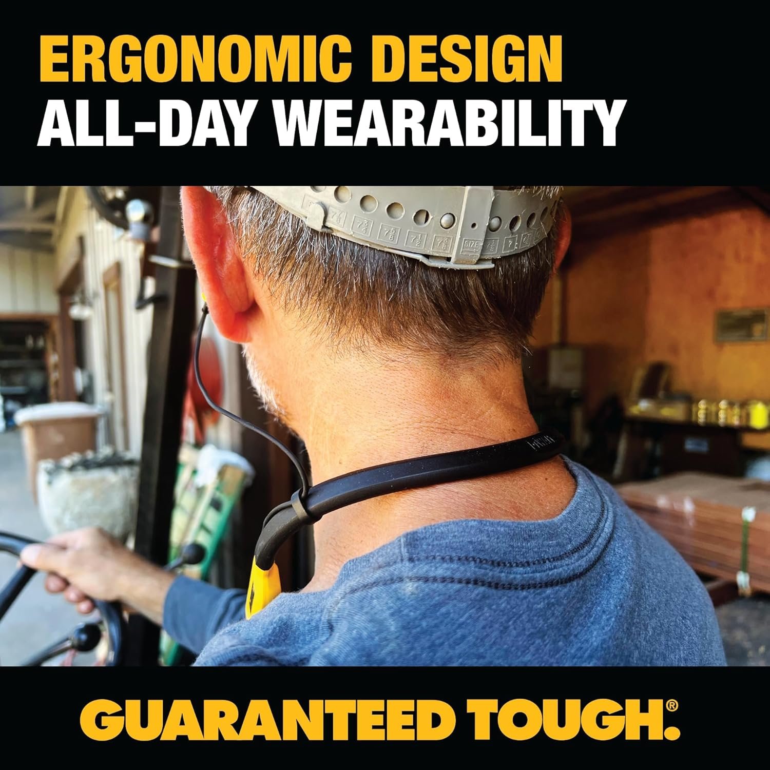DEWALT 2-in-1 Neckband Headphones: 60+ Hrs of Music & Calls! - Image 8