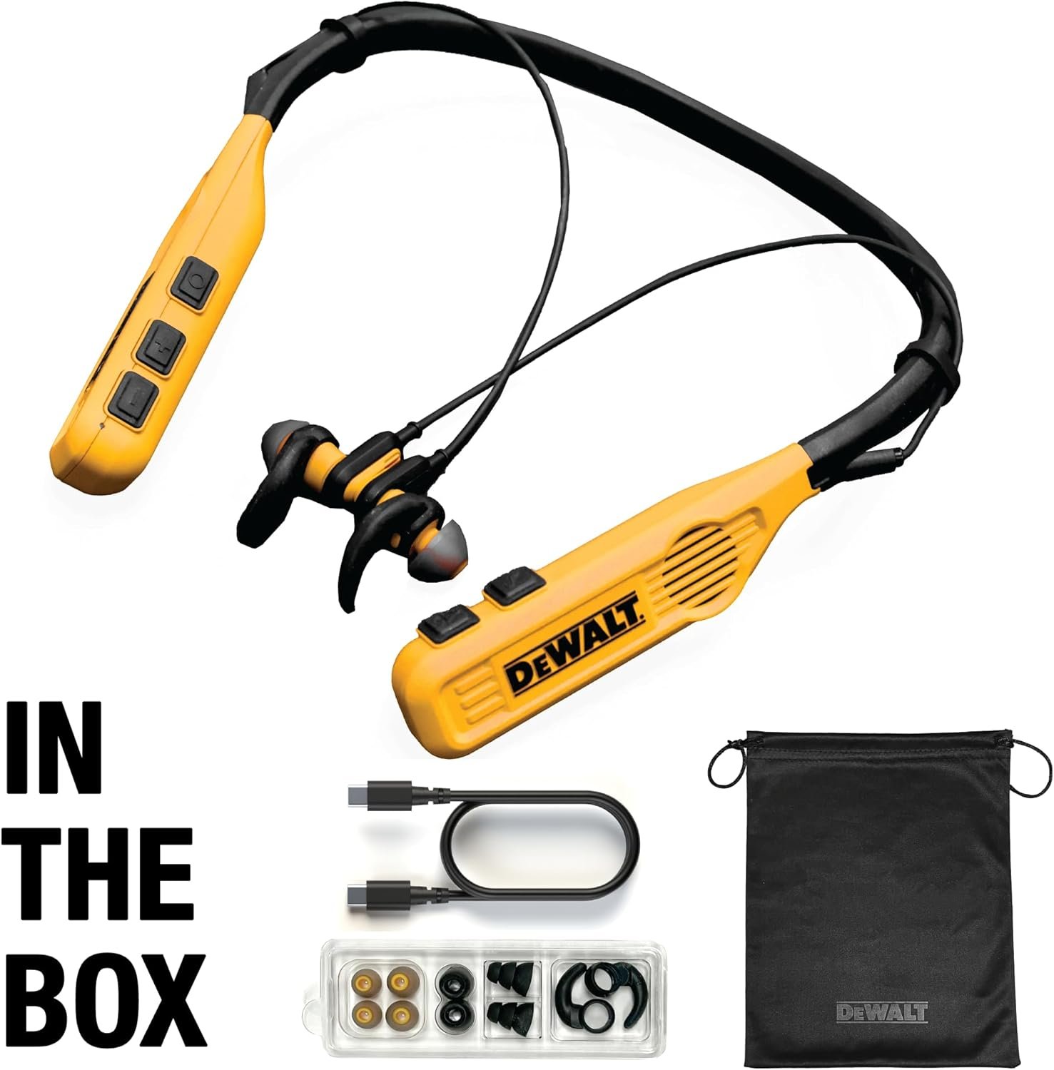 DEWALT 2-in-1 Neckband Headphones: 60+ Hrs of Music & Calls! - Image 10