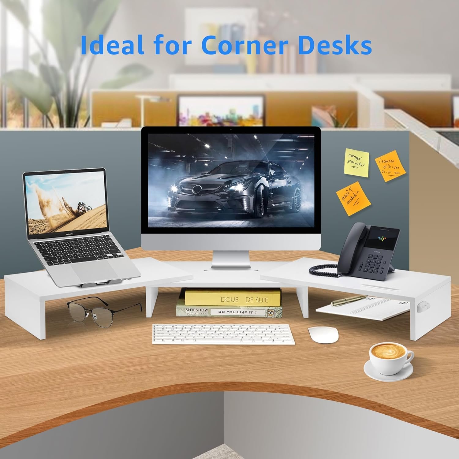 Revamp Your Workspace: Dual Monitor Stand Riser + Smartphone Holder - Image 8